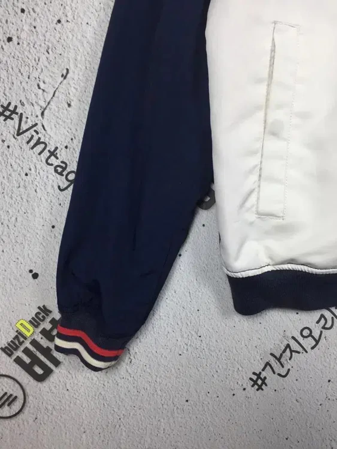 타미힐피거 배색 바람막이 자켓 네이비 L 3800200 상품이미지5