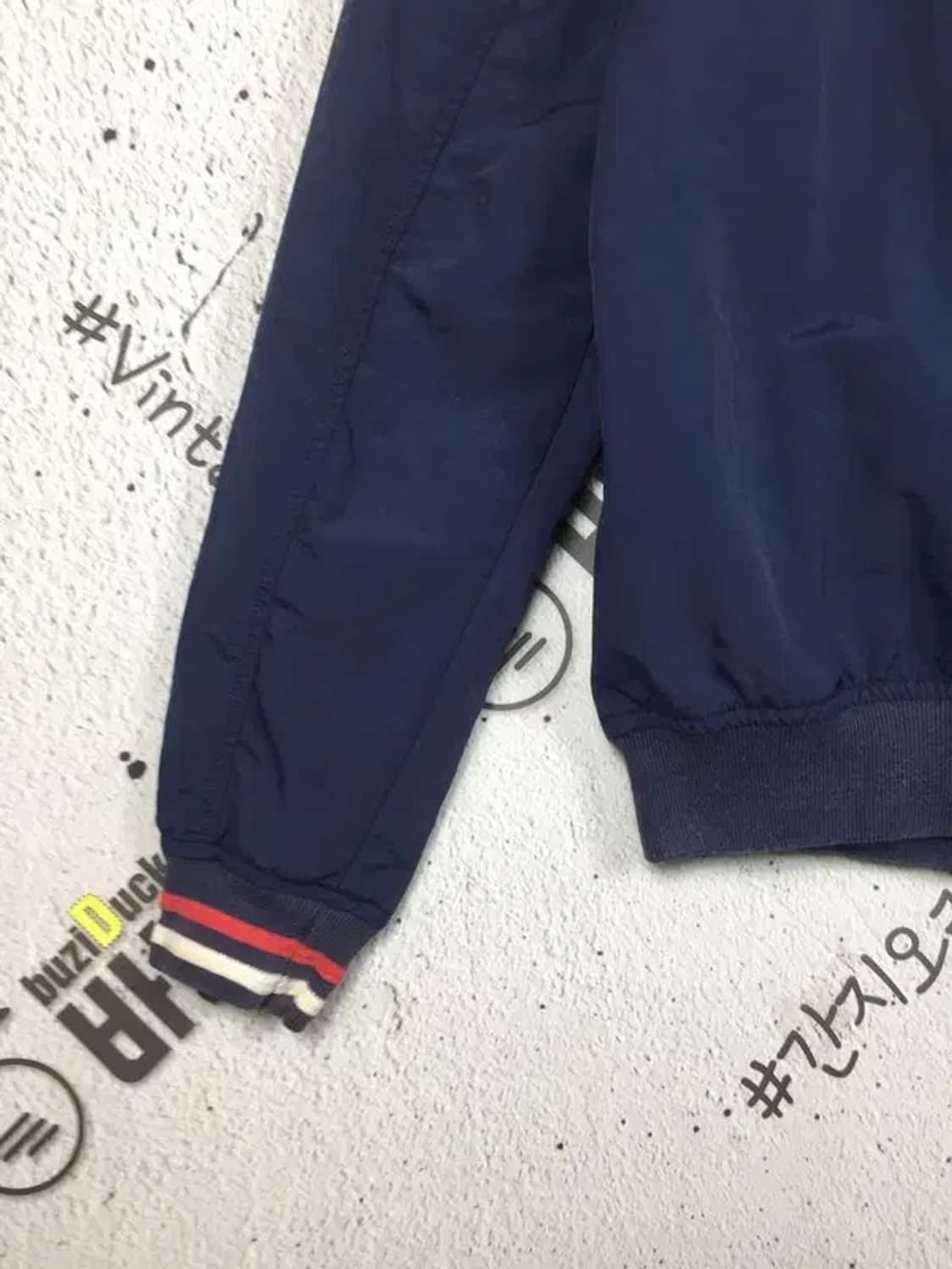 타미힐피거 배색 바람막이 자켓 네이비 L 3800200 상품이미지8