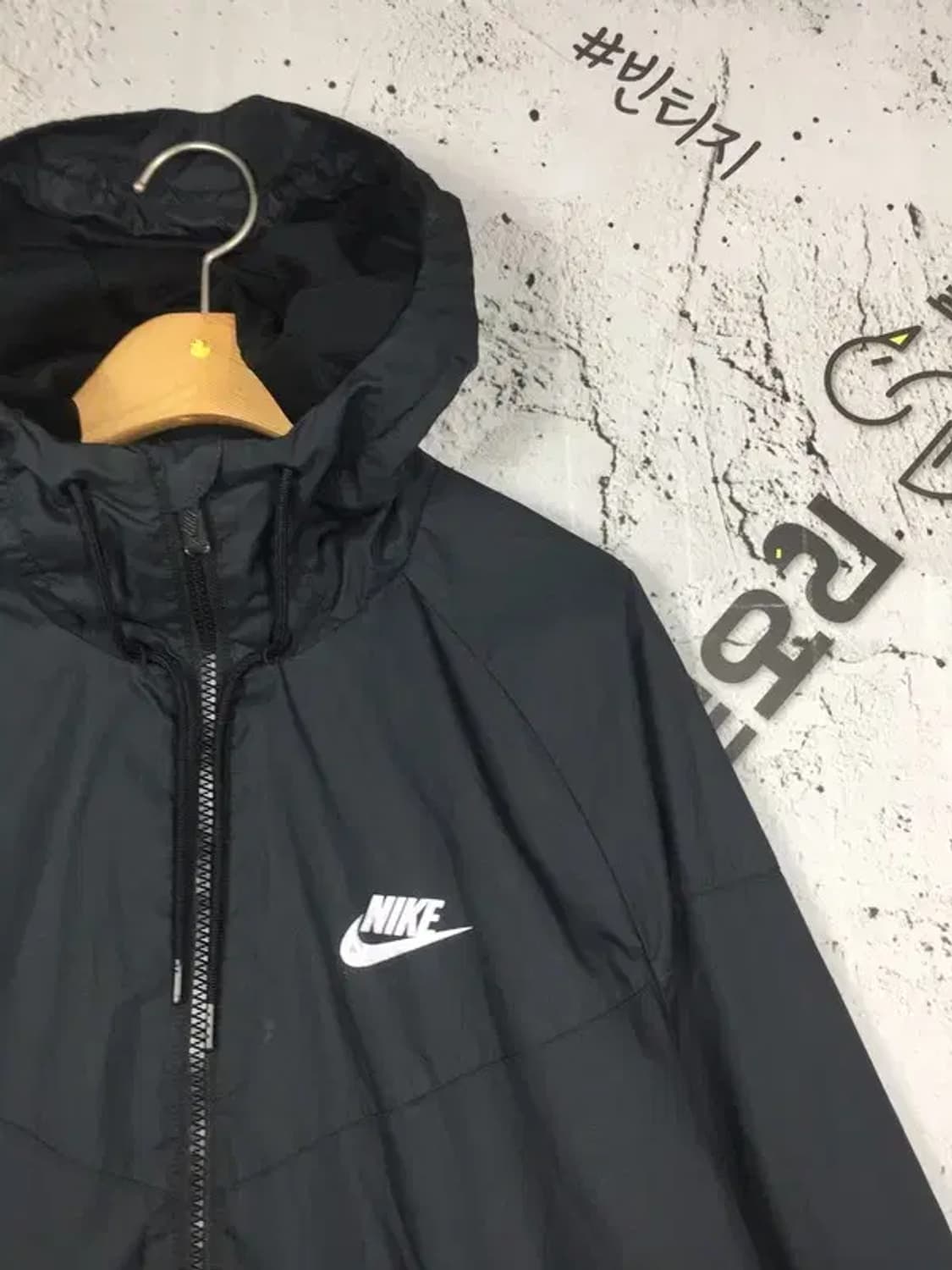 나이키 윈드러너 후드 바람막이 집업 블랙 M 3800204 상품이미지4