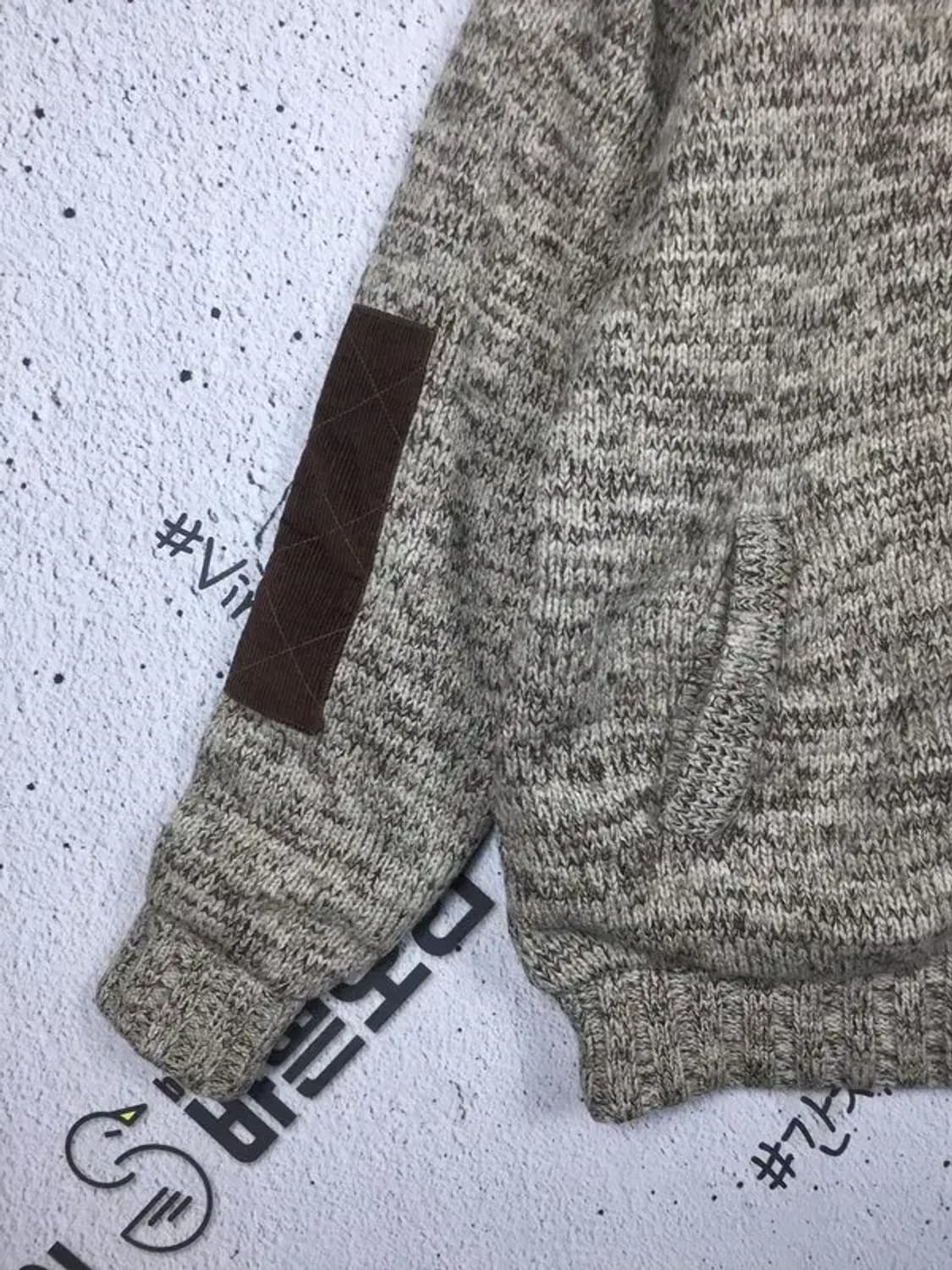 빈폴 니트 스웨터 집업 점퍼 멜란지 베이지 100 2400098 상품이미지5