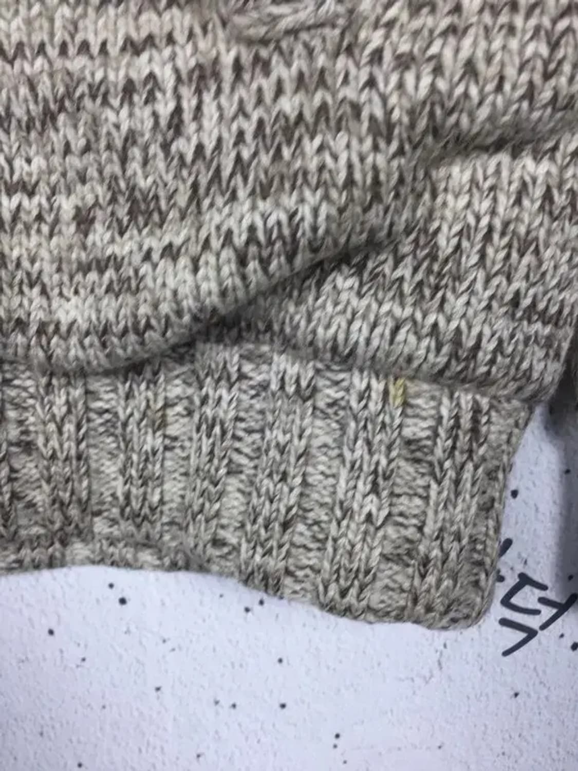 빈폴 니트 스웨터 집업 점퍼 멜란지 베이지 100 2400098 상품이미지9