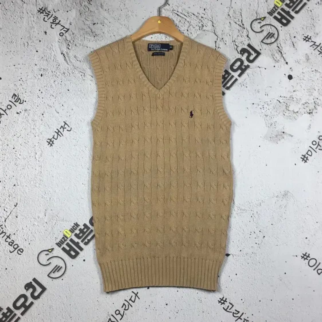 폴로랄프로렌 여성 니트 조끼 베스트 베이지 95 2400099 상품이미지1
