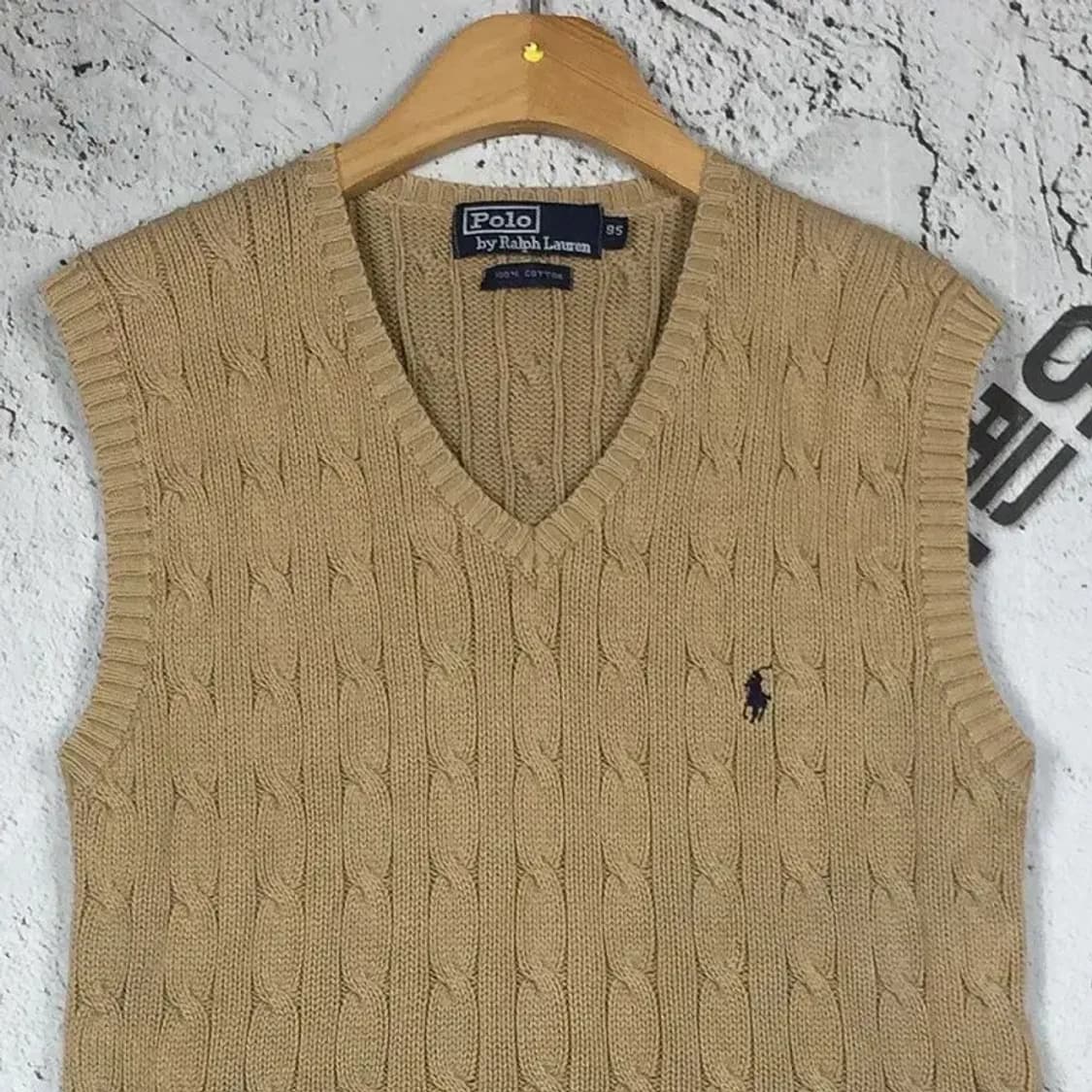 폴로랄프로렌 여성 니트 조끼 베스트 베이지 95 2400099 상품이미지4