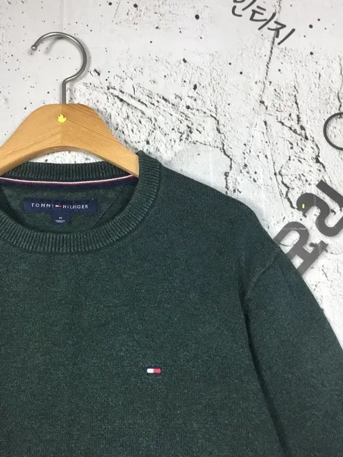 타미힐피거 라운드 코튼 니트 그린 M 2400100 상품이미지4