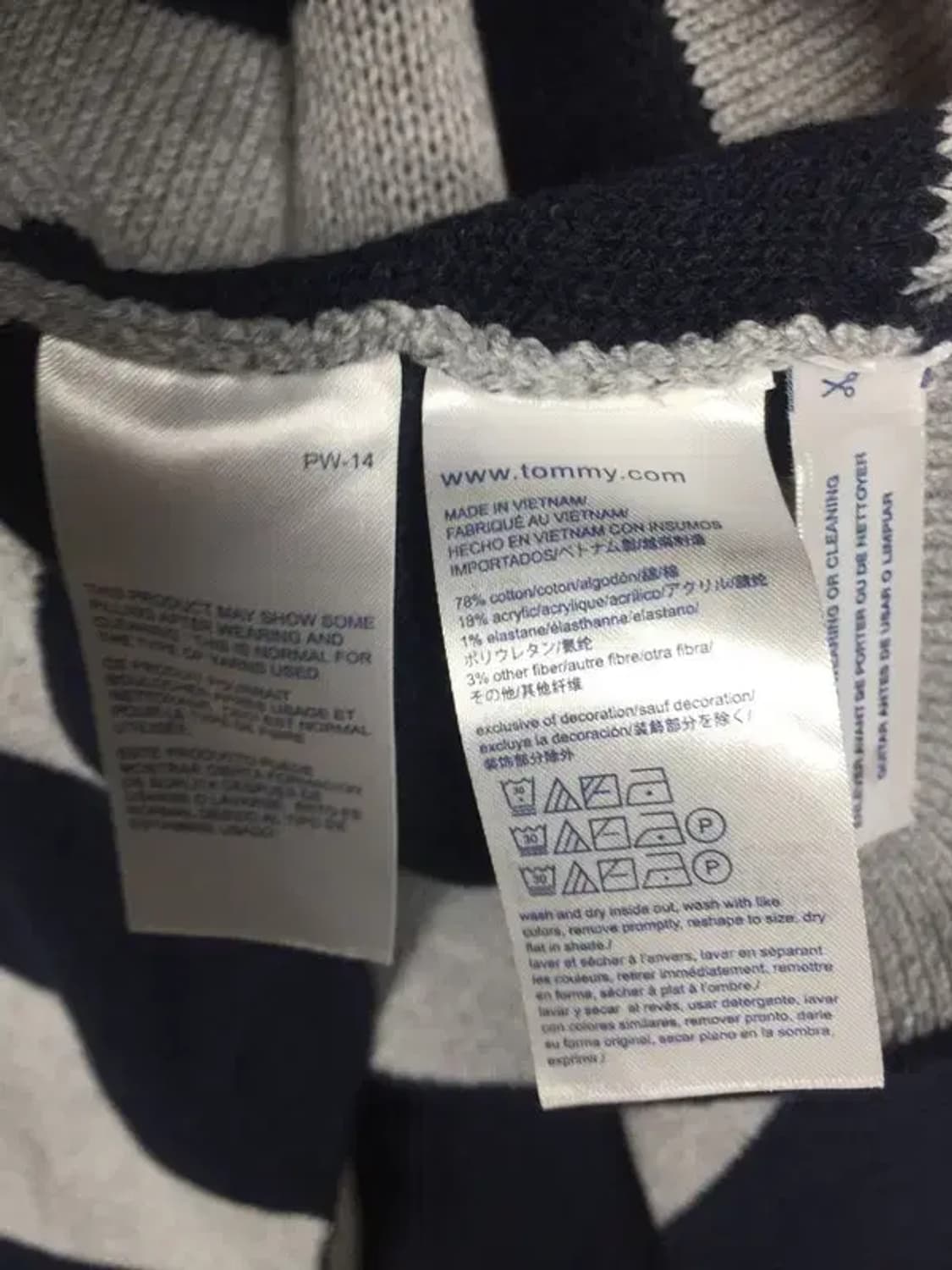 타미힐피거 데님 여성 스웨터 가디건 블루 XS 2400107 상품이미지10