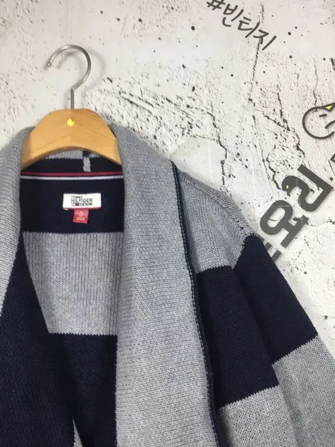 타미힐피거 데님 여성 스웨터 가디건 블루 XS 2400107 상품이미지5