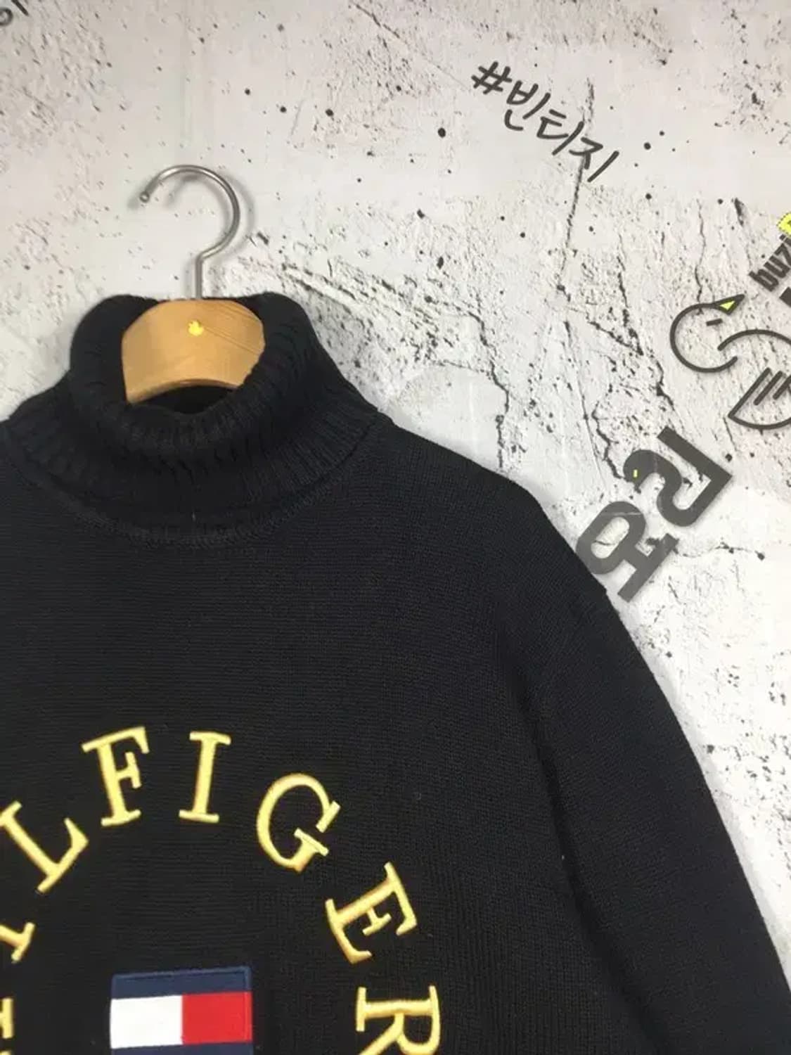 타미진스 목폴라 하이넥 니트 스웨터 블랙 L 2400103 상품이미지4