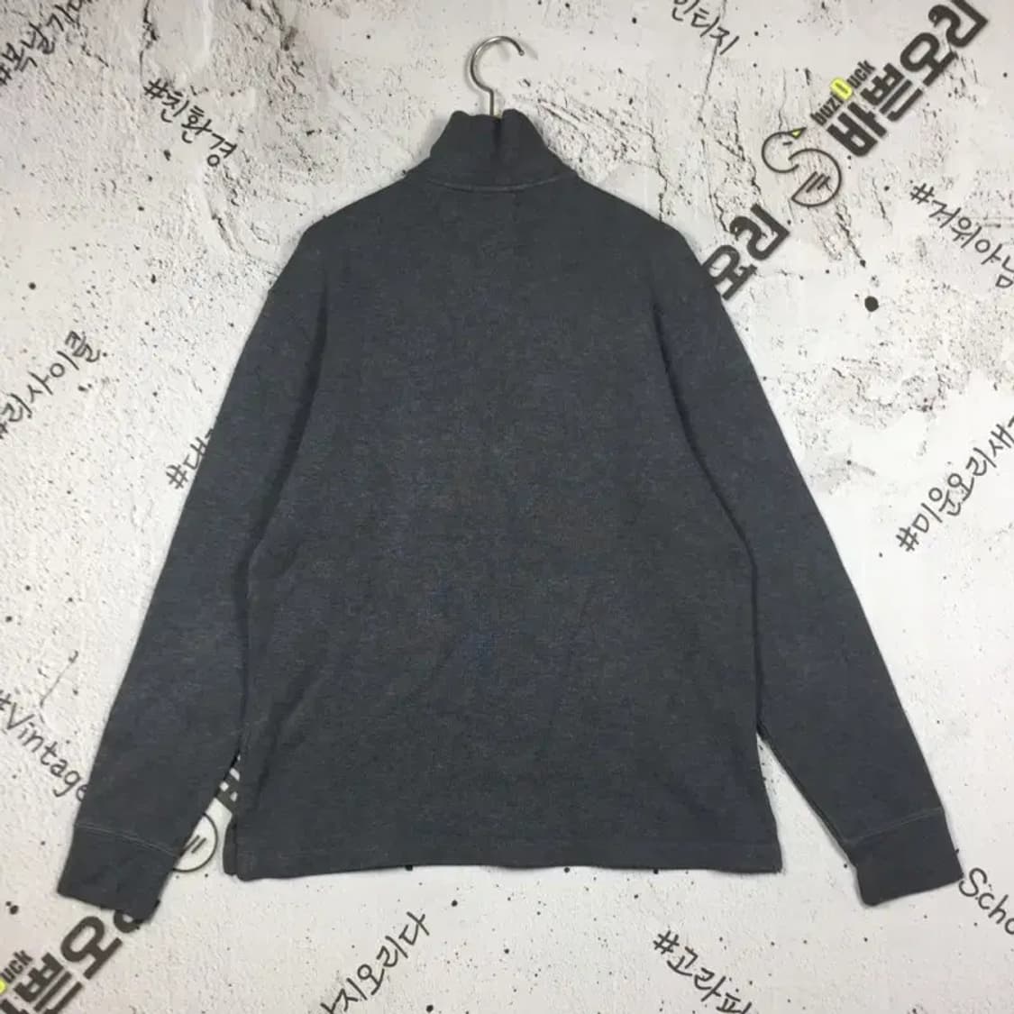 폴로랄프로렌 코튼 하트집업 니트 스웨터 그레이 S 2400104 상품이미지2