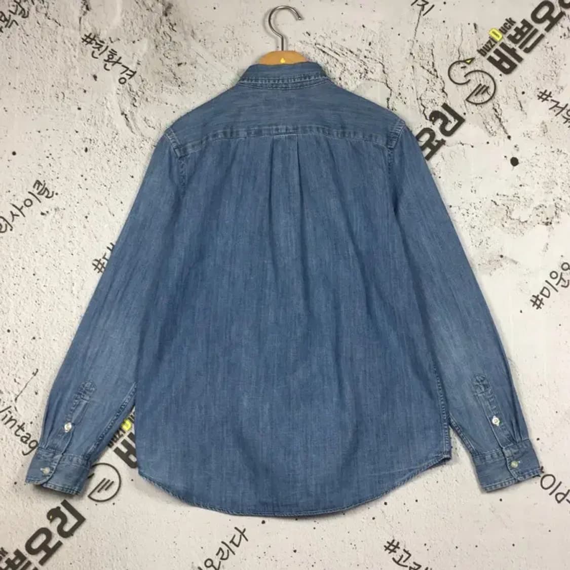 랄프로렌 여성 긴팔 데님 셔츠 중청 L/G (14-16) 1100371 상품이미지2
