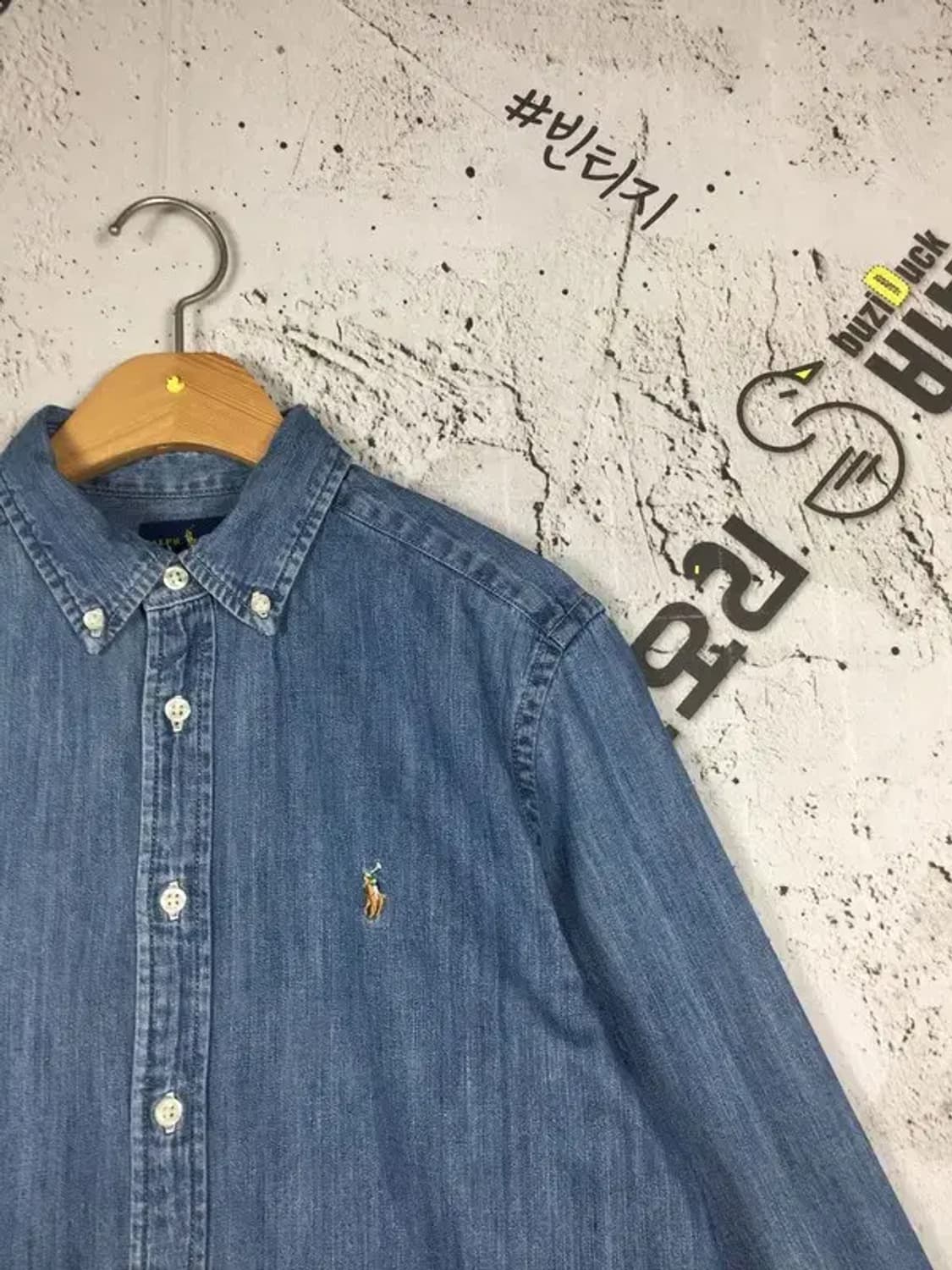 랄프로렌 여성 긴팔 데님 셔츠 중청 L/G (14-16) 1100371 상품이미지4