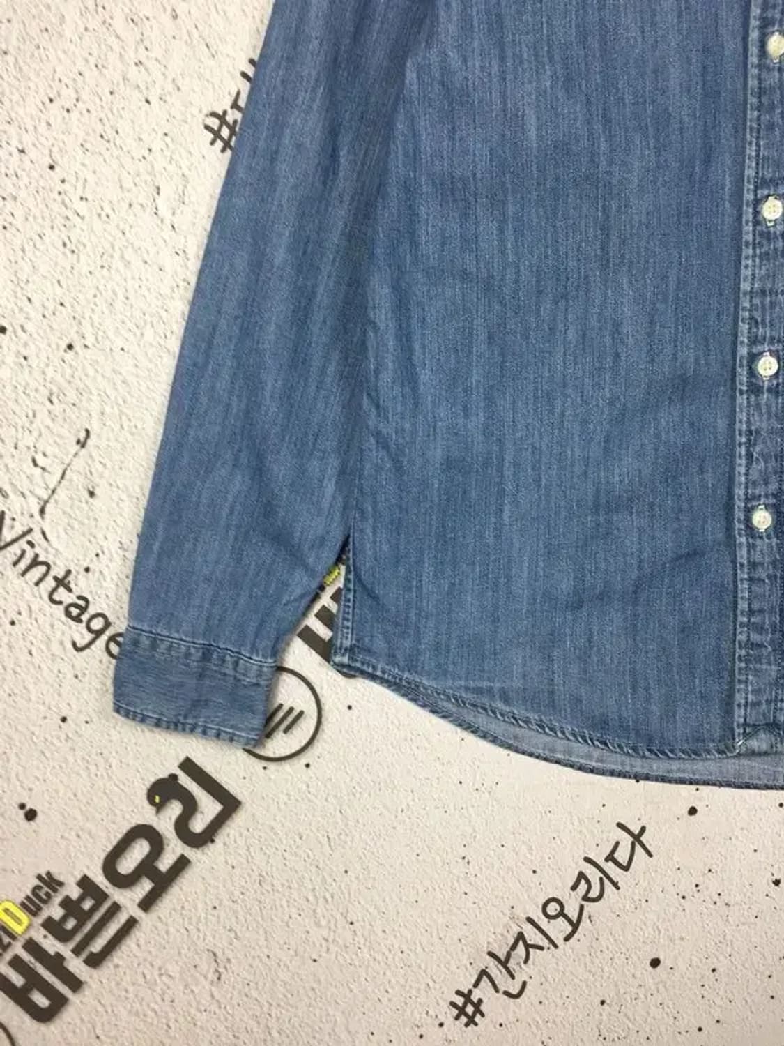 랄프로렌 여성 긴팔 데님 셔츠 중청 L/G (14-16) 1100371 상품이미지6