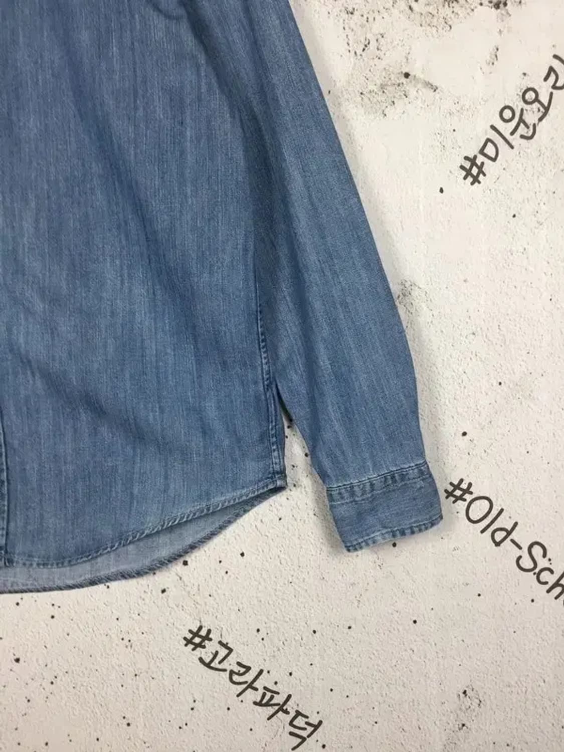 랄프로렌 여성 긴팔 데님 셔츠 중청 L/G (14-16) 1100371 상품이미지7