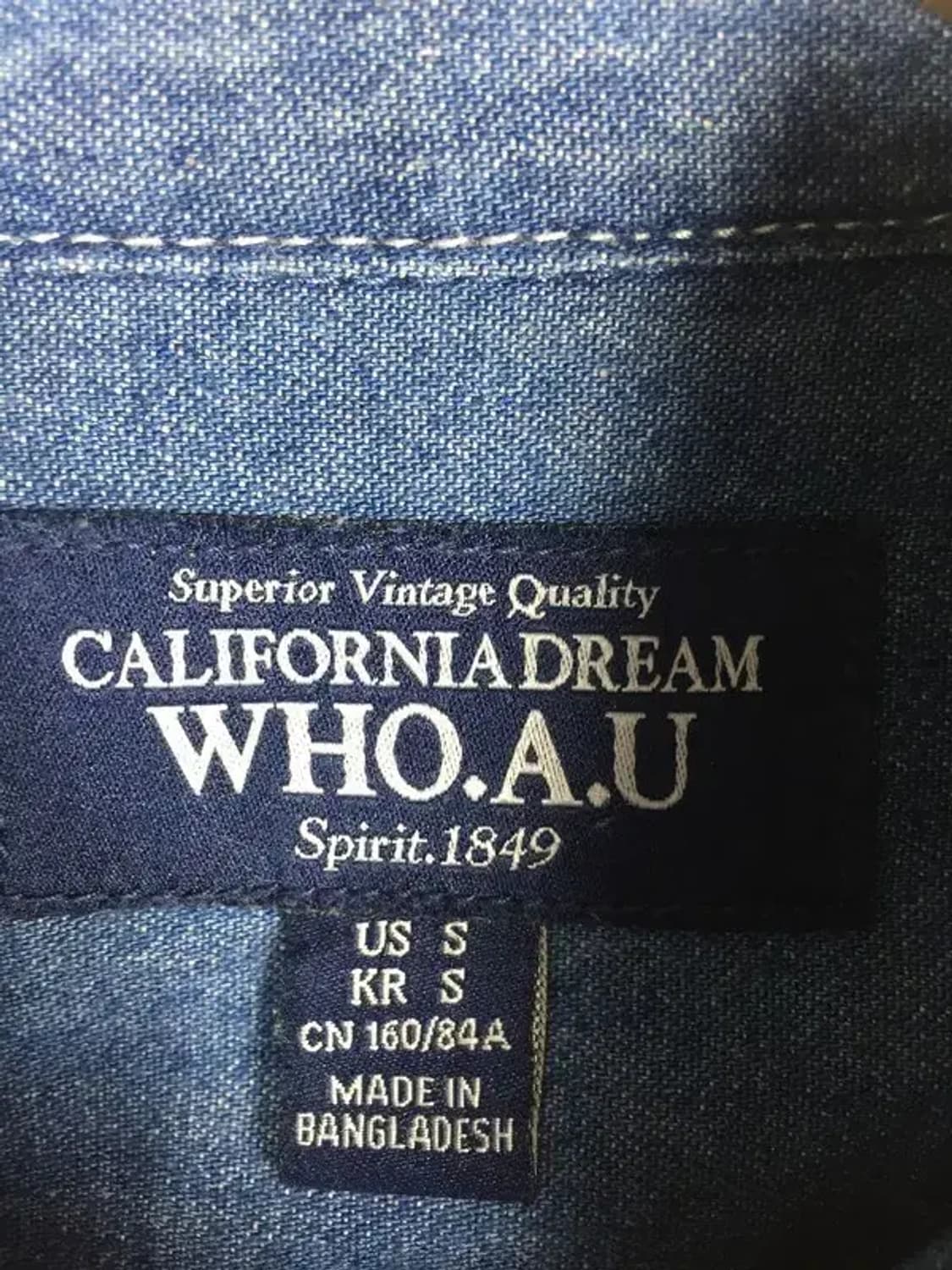 후아유 여성 스티브 크롭 데님 셔츠 중청 S 1100372 상품이미지9