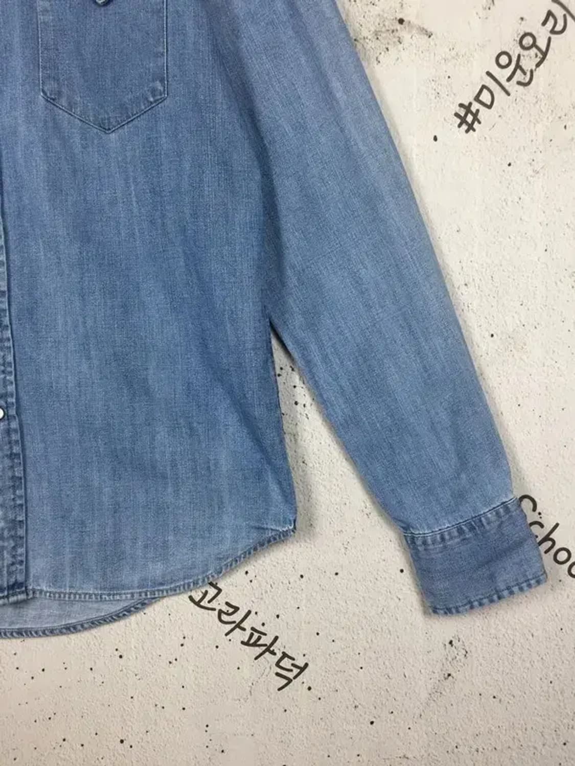 리바이스 웨스턴 데님 셔츠 라이트 워시 연청 M 1100375 상품이미지6