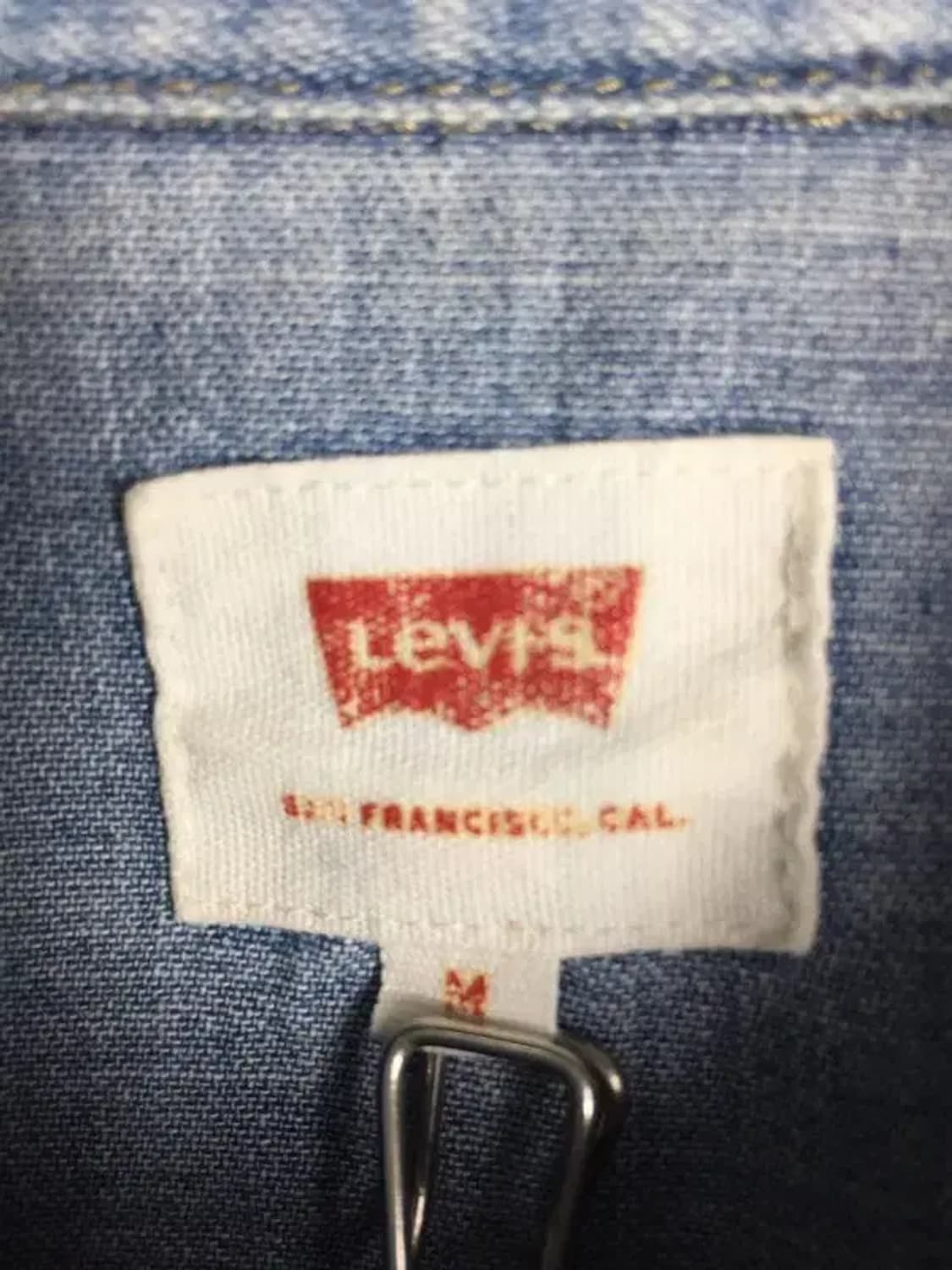 리바이스 웨스턴 데님 셔츠 라이트 워시 연청 M 1100375 상품이미지7