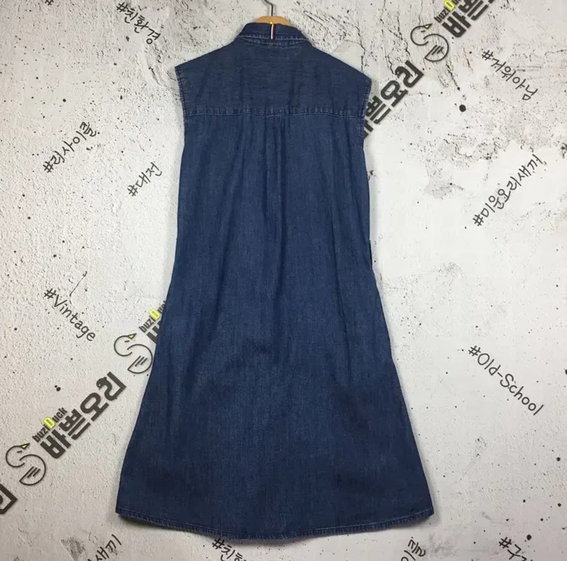 타미힐피거 여성 데님 원피스 셔츠 진청 2(US) 1100382 상품이미지2