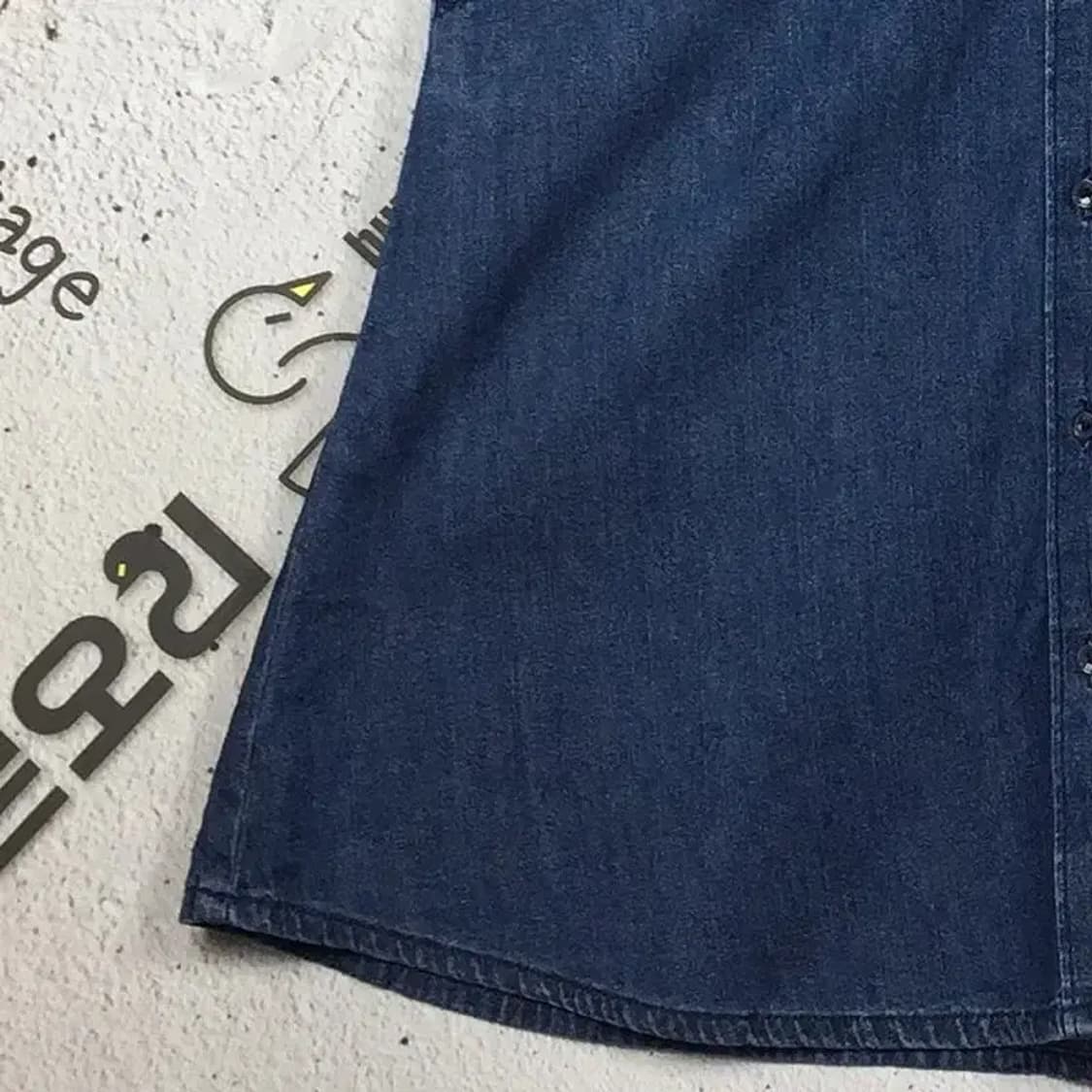 타미힐피거 여성 데님 원피스 셔츠 진청 2(US) 1100382 상품이미지4