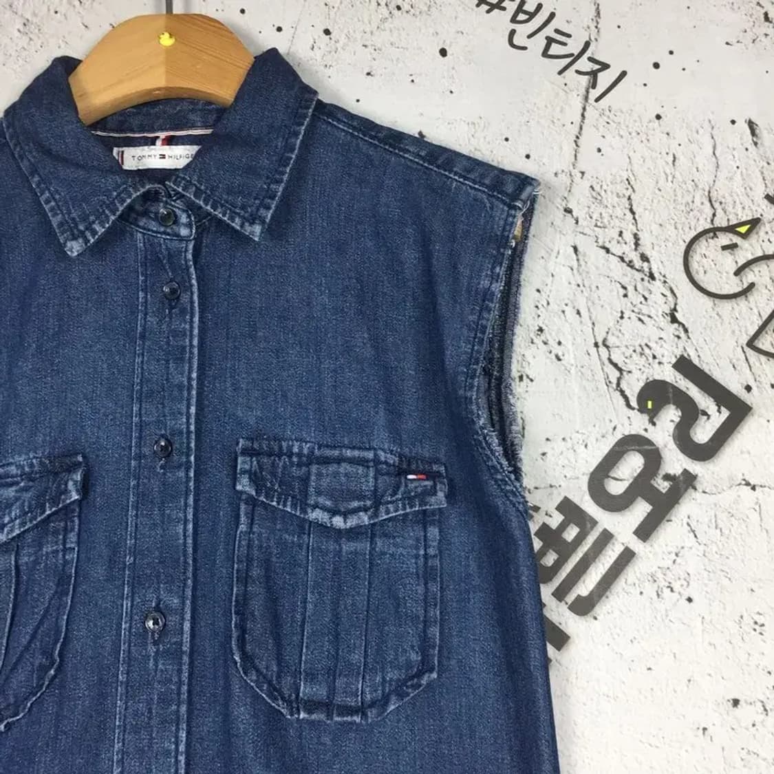 타미힐피거 여성 데님 원피스 셔츠 진청 2(US) 1100382 상품이미지5