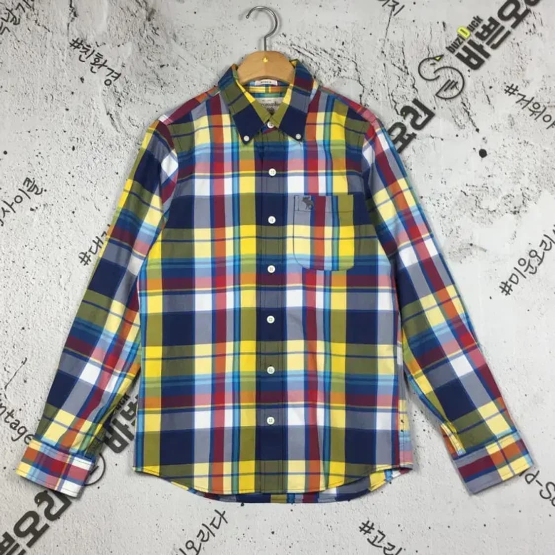 아베크롬비 머슬핏 긴팔 셔츠 다채색 S 1100381 상품이미지1