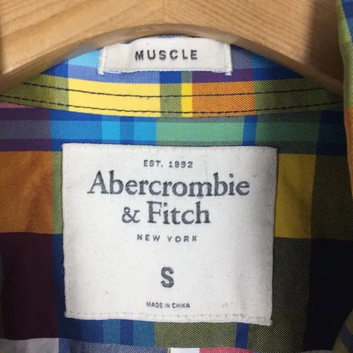 아베크롬비 머슬핏 긴팔 셔츠 다채색 S 1100381 상품이미지8