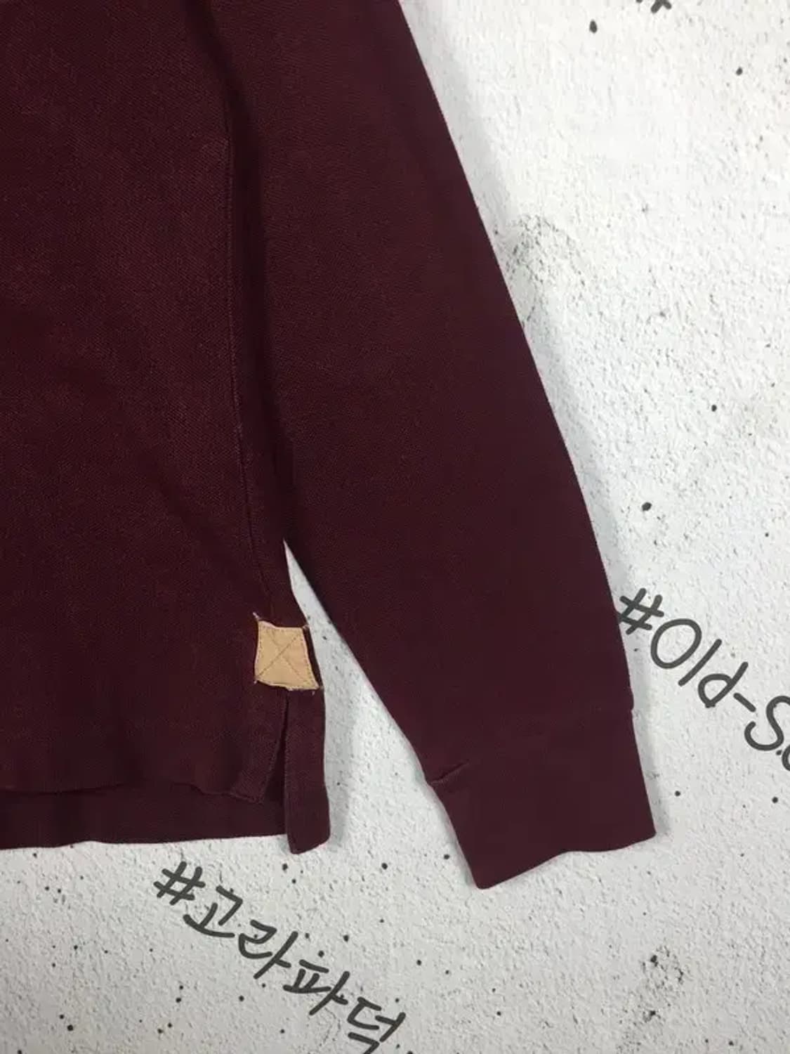 헤지스 퍼피 긴팔 캐주얼 슬림핏 카라티 와인 100 2100171 상품이미지6