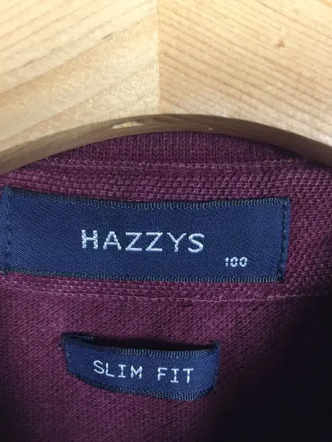 헤지스 퍼피 긴팔 캐주얼 슬림핏 카라티 와인 100 2100171 상품이미지7