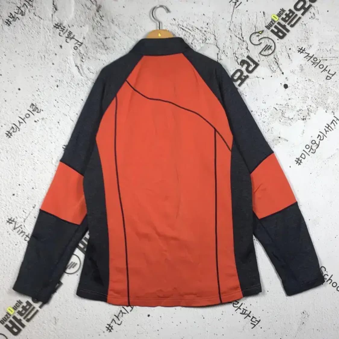 아이더 하프집업 등산 기모 긴팔 티 코랄 XL 2100172 상품이미지2