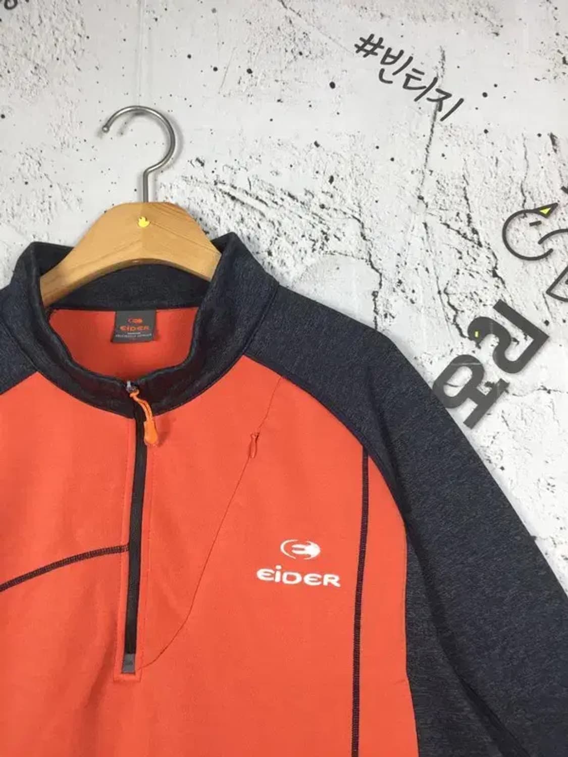 아이더 하프집업 등산 기모 긴팔 티 코랄 XL 2100172 상품이미지4