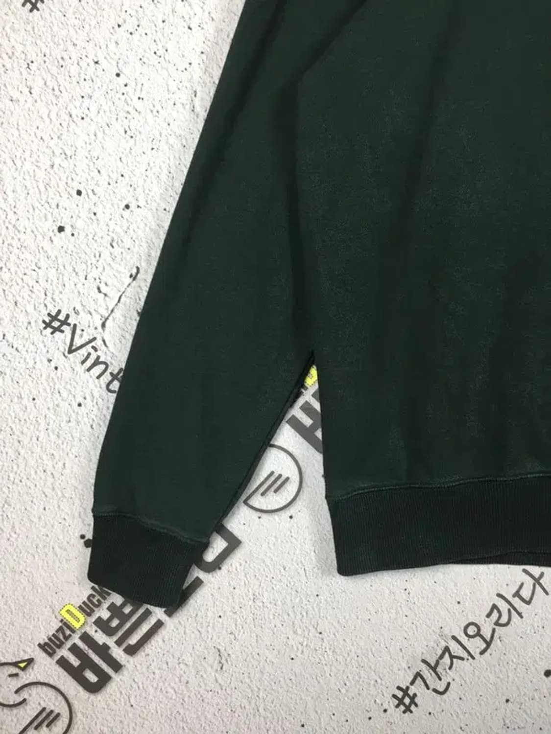 캉골 미드 박스로고 코튼 맨투맨 빈티지 그린 L 2200251 상품이미지5