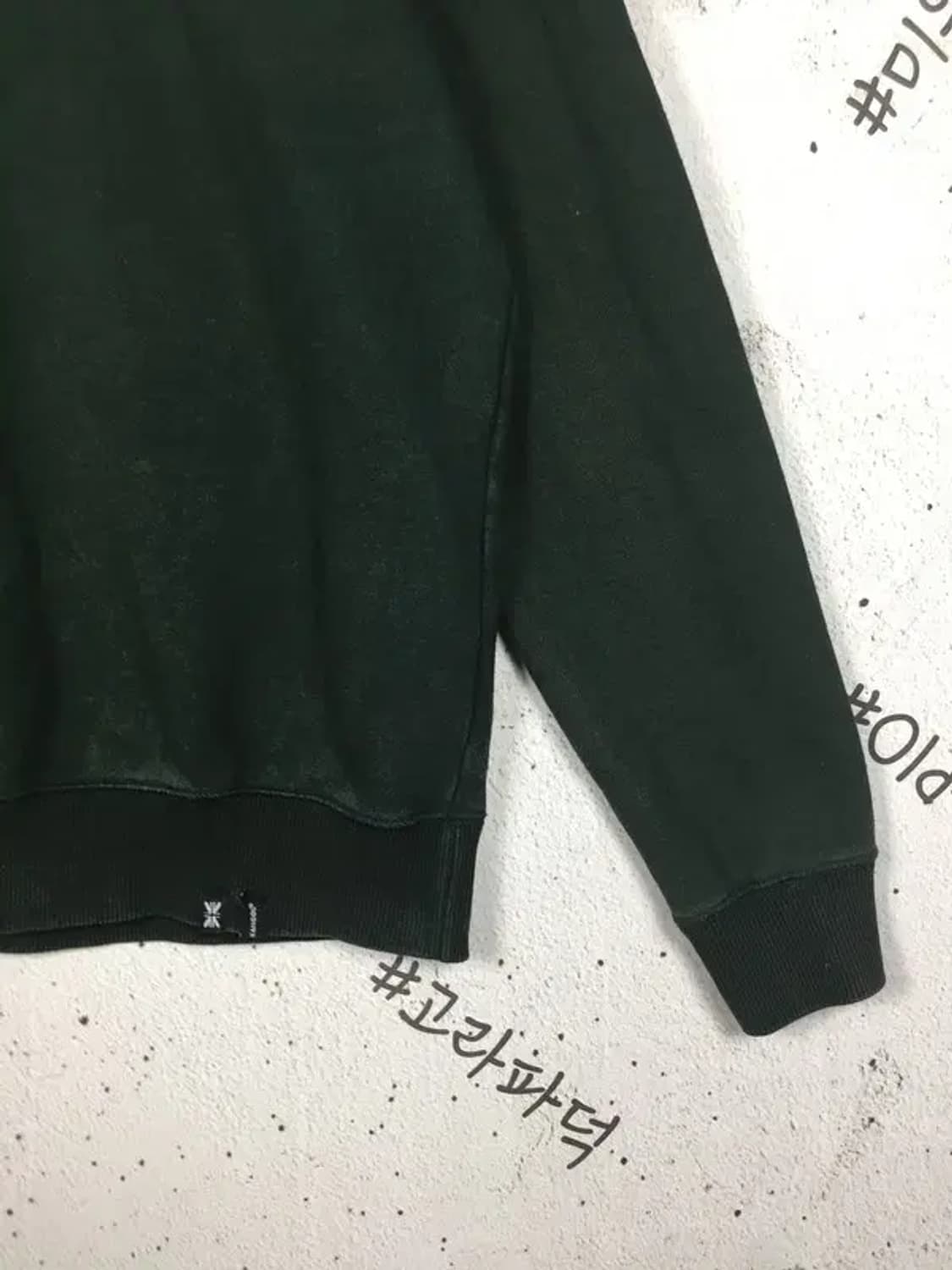 캉골 미드 박스로고 코튼 맨투맨 빈티지 그린 L 2200251 상품이미지6