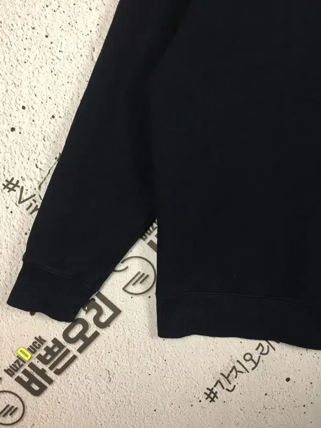 커버낫 기모 플리스 엠보로고 맨투맨 네이비 L 2200252 상품이미지6