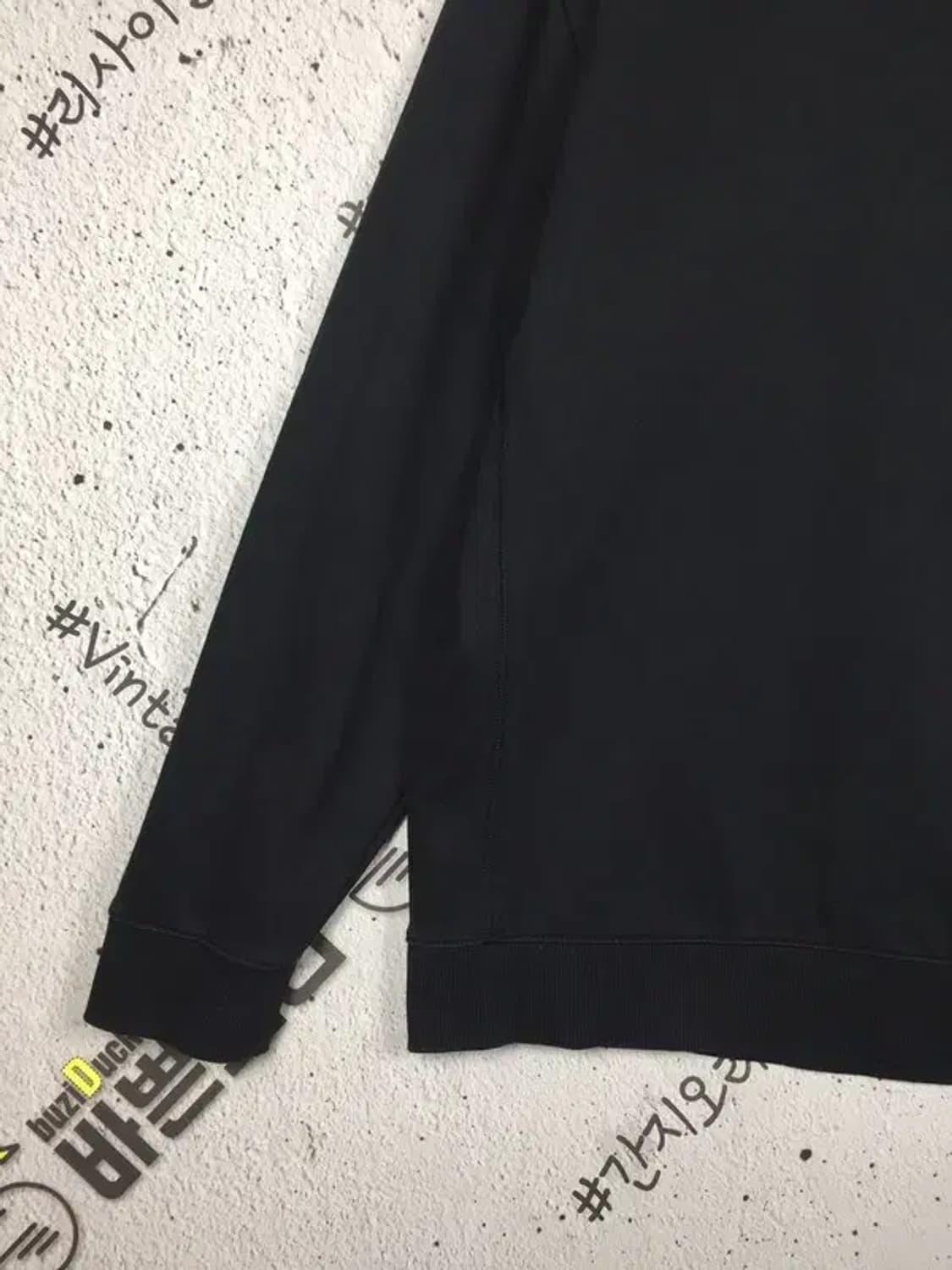 헤지스 피즈 컴포트핏 스몰로고 맨투맨 블랙 XL/10 2200253 상품이미지5