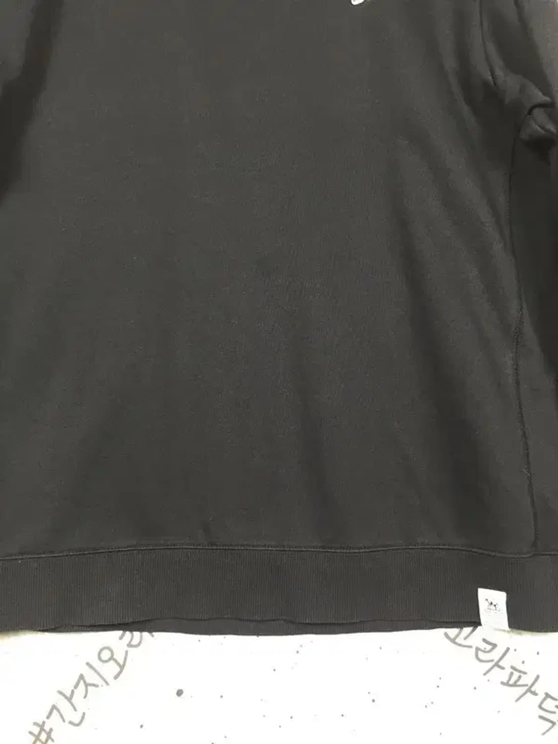 헤지스 피즈 컴포트핏 스몰로고 맨투맨 블랙 XL/10 2200253 상품이미지9