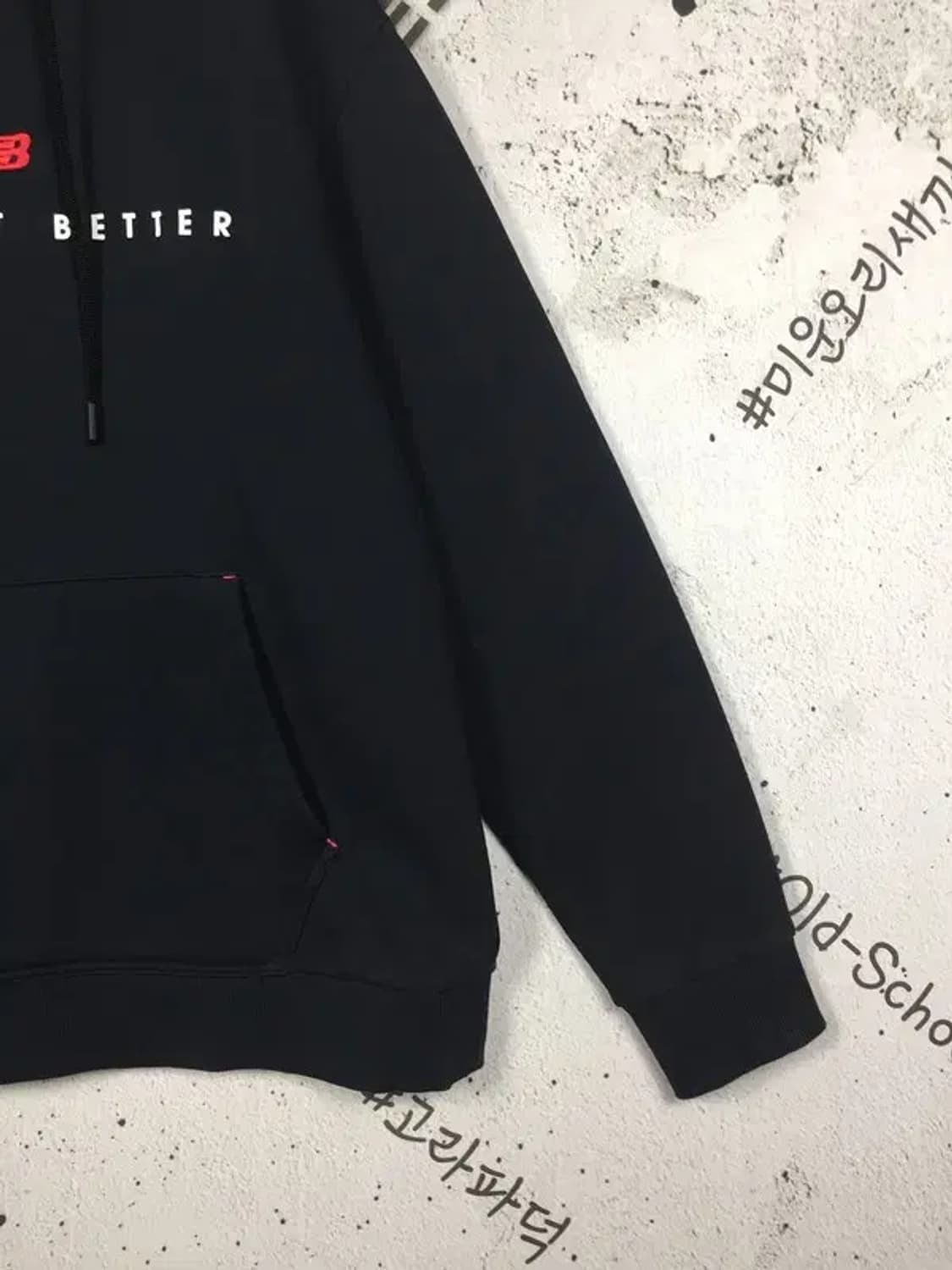 뉴발란스 기모 프린팅 후드티 블랙 L(100) 2300248 상품이미지6