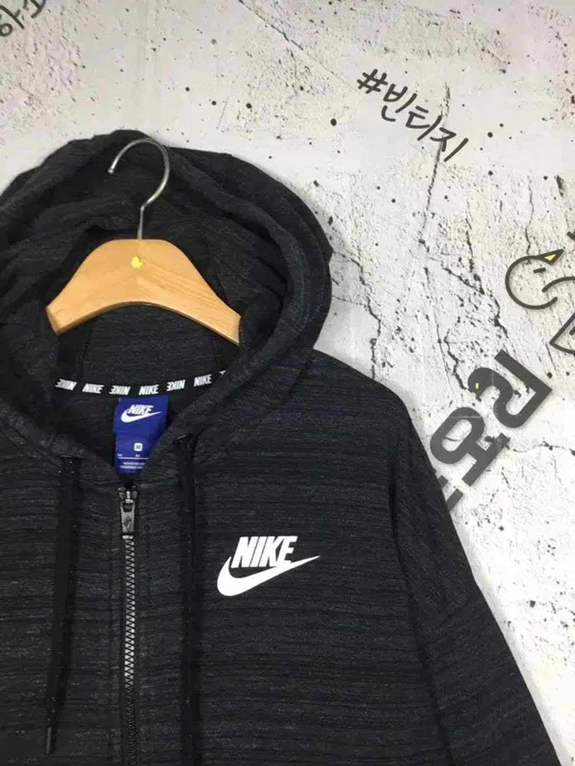 나이키 퓨추라로고 후드 집업 블랙 M 2300250 상품이미지4