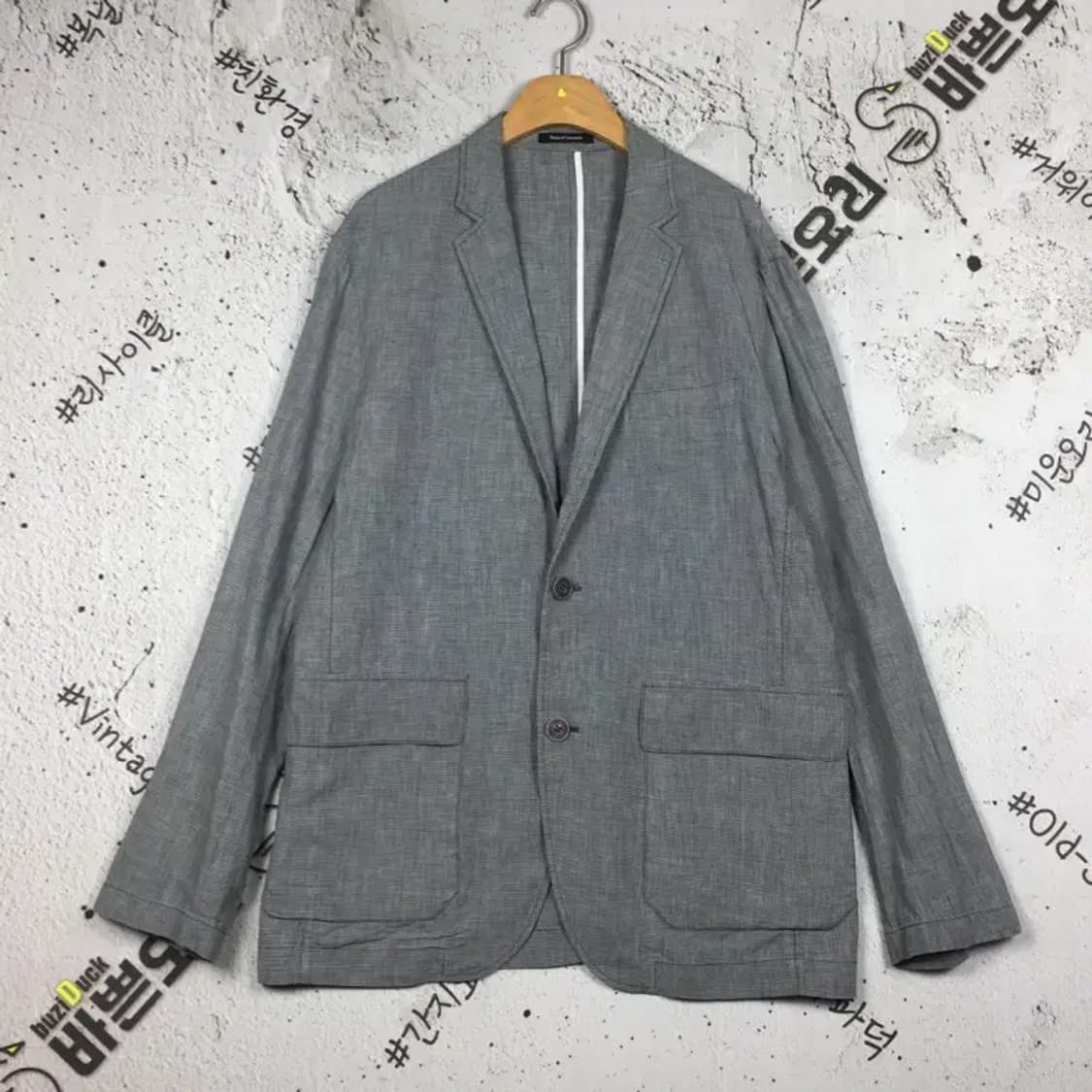 헨리코튼 마 면 혼방 블레이저 자켓 그레이 105 3200094 상품이미지1