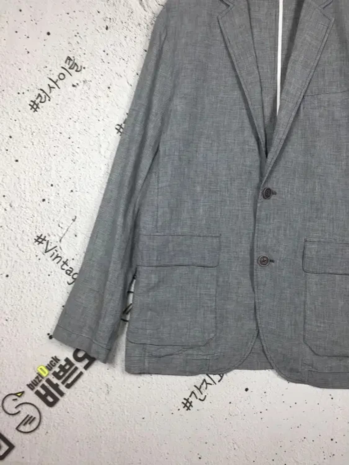 헨리코튼 마 면 혼방 블레이저 자켓 그레이 105 3200094 상품이미지5