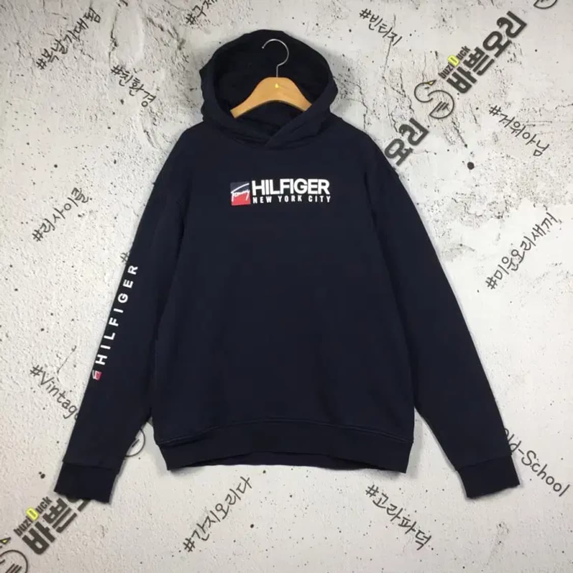 타미힐피거 프린팅 후드티 네이비 L 2300249 상품이미지1