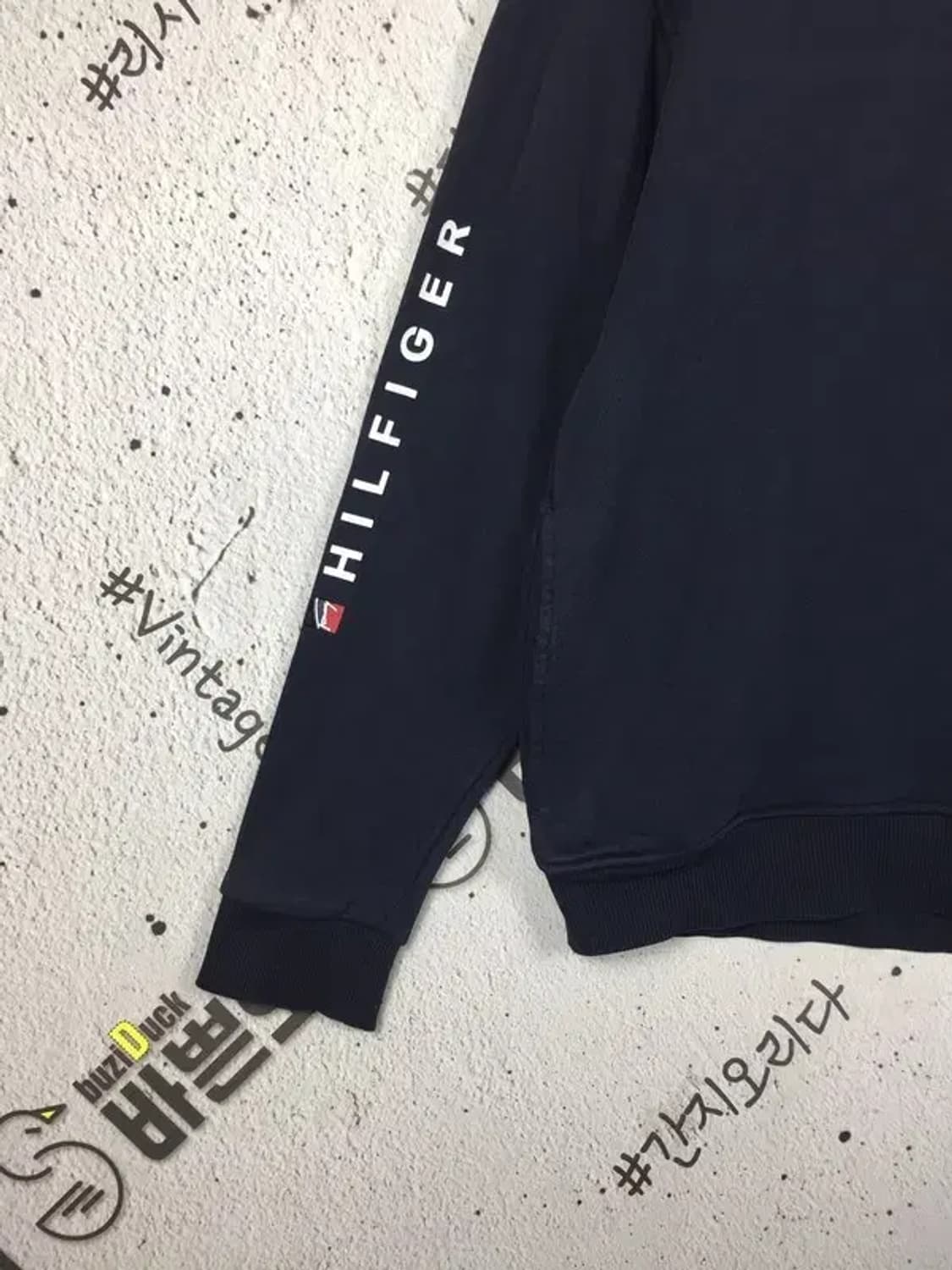타미힐피거 프린팅 후드티 네이비 L 2300249 상품이미지5