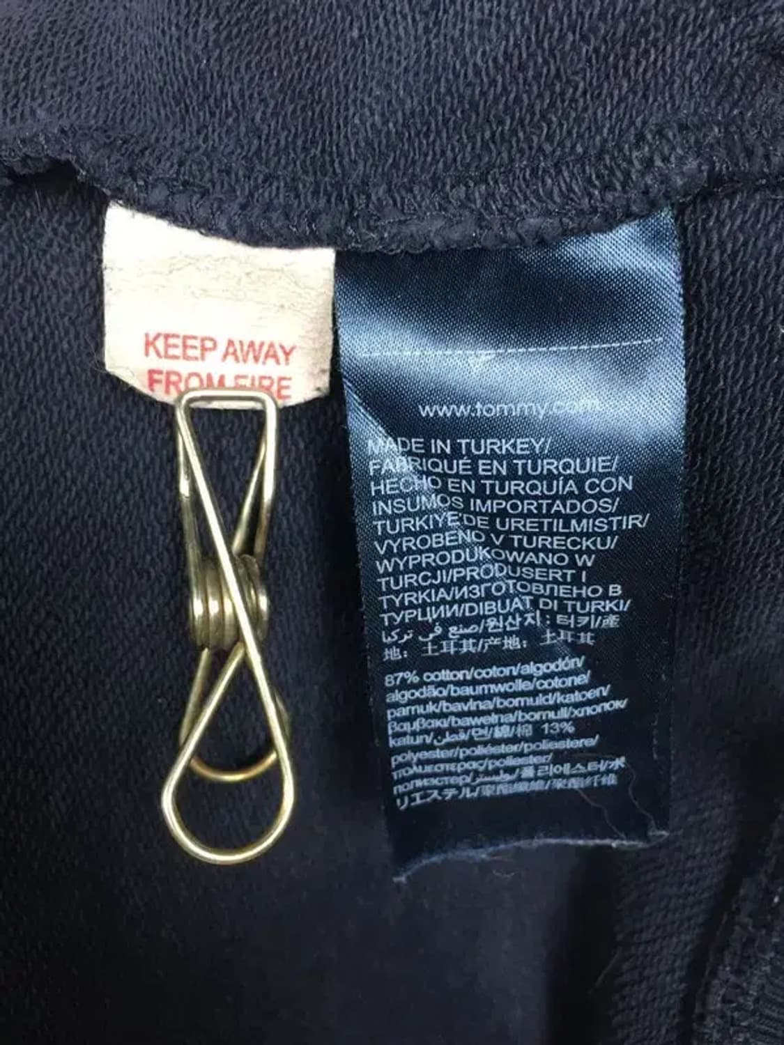 타미힐피거 프린팅 후드티 네이비 L 2300249 상품이미지8