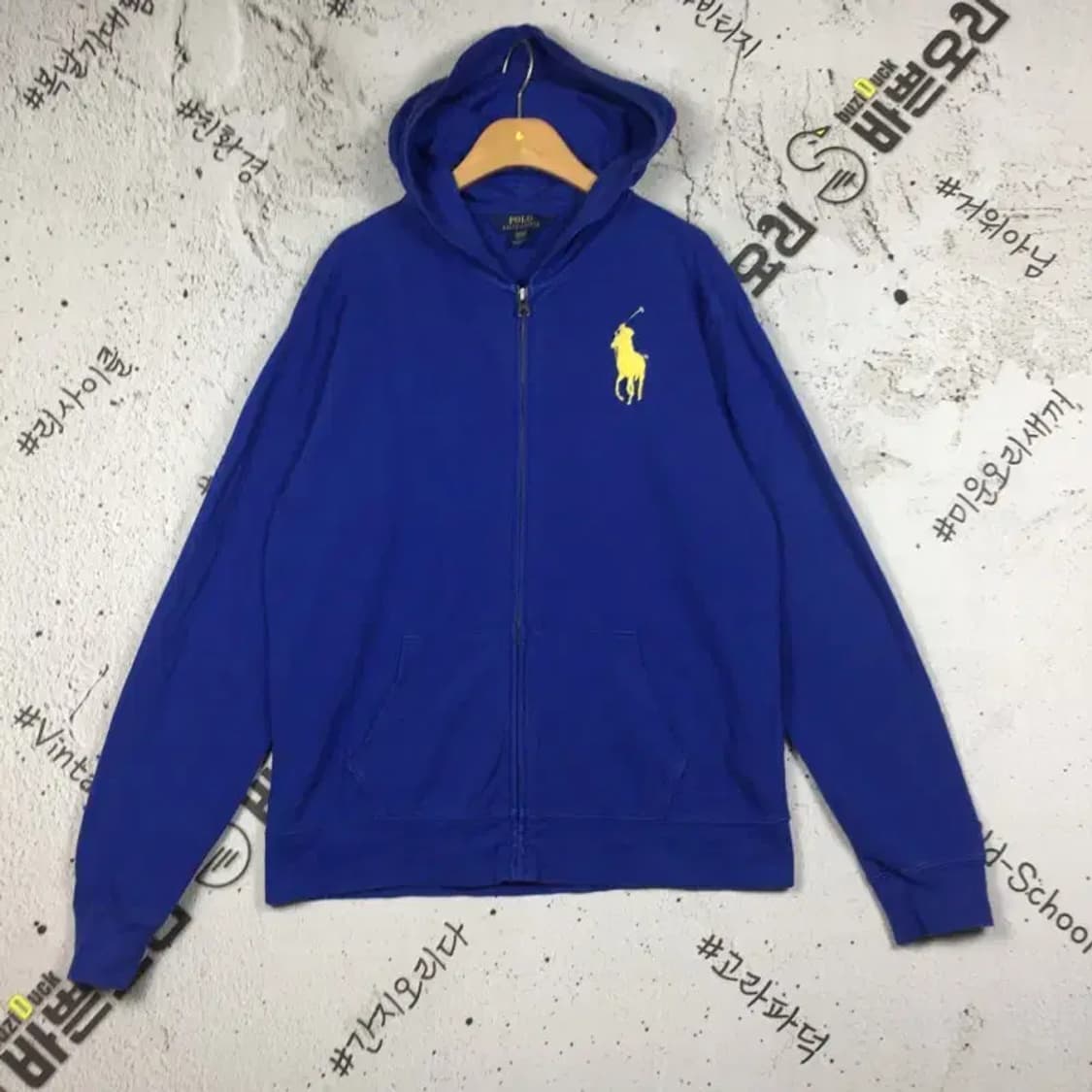 폴로랄프로렌 빅포니 후드 집업 블루 XL(18-20) 2300251 상품이미지1