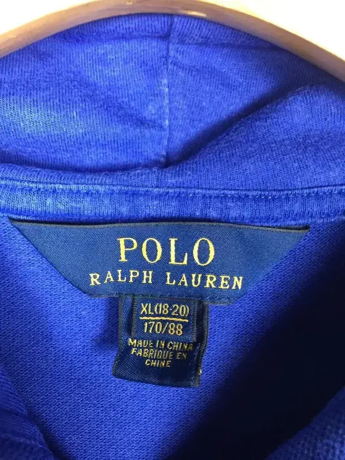 폴로랄프로렌 빅포니 후드 집업 블루 XL(18-20) 2300251 상품이미지8