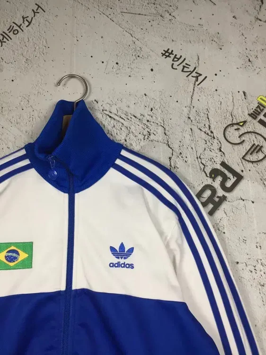 아디다스 브라질 리우데자네이루 트랙 져지 자켓 블루 95 3100263 상품이미지4