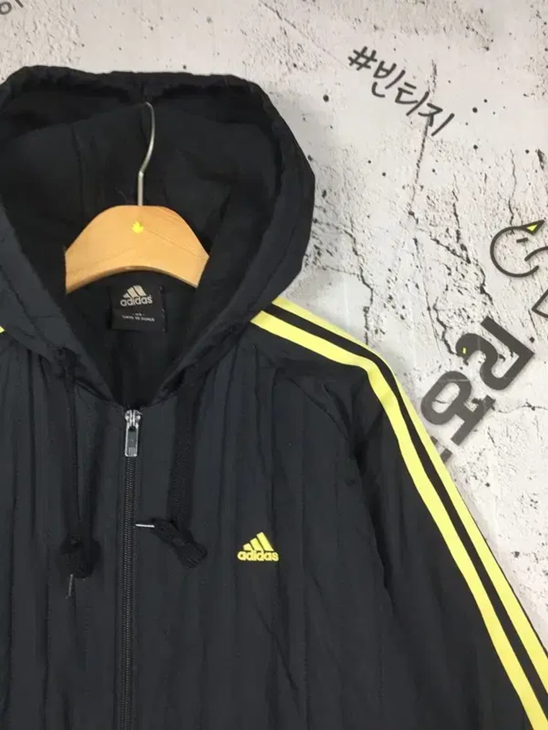 아디다스 여성 립 후드 자켓 집업 블랙 90 3400188 상품이미지4