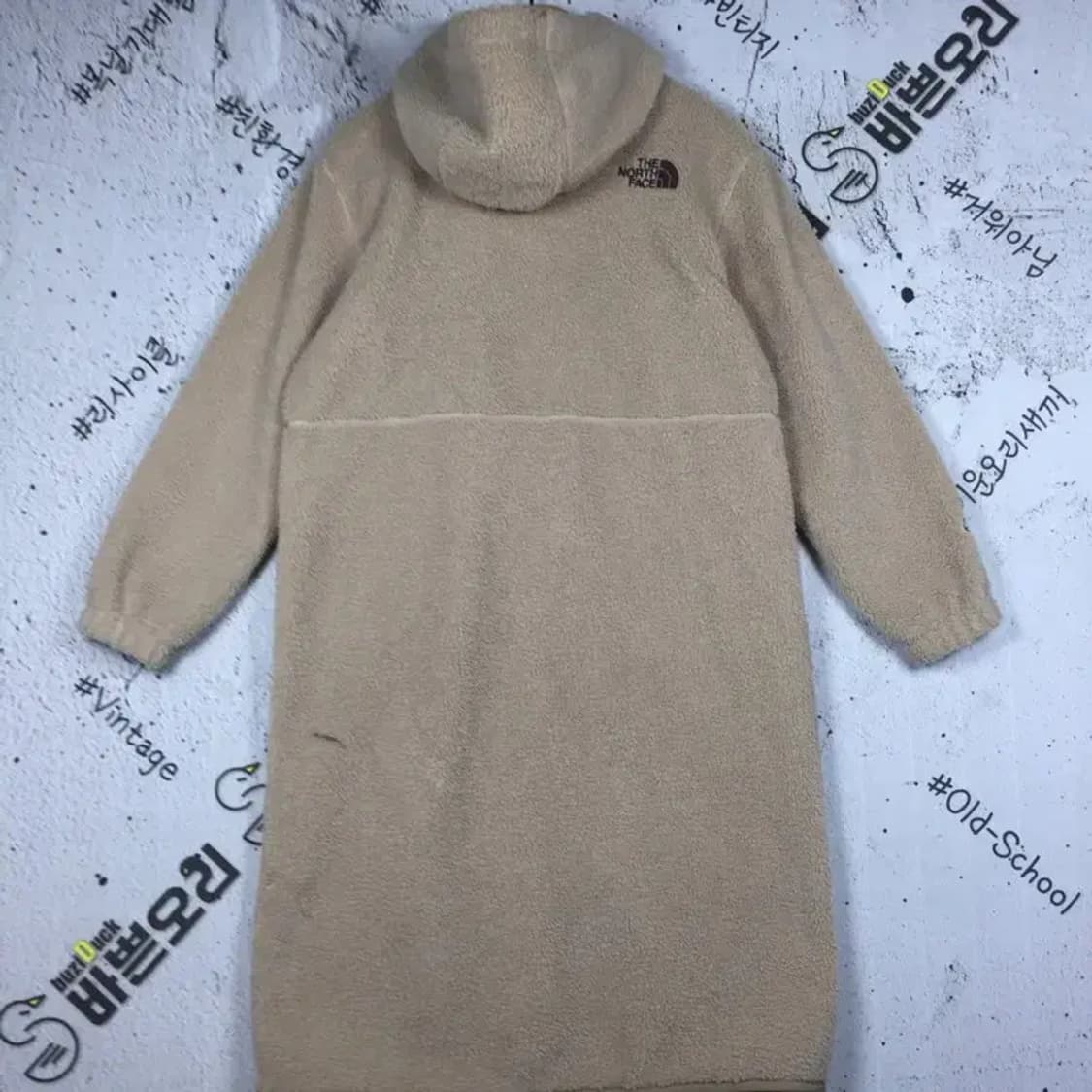 노스페이스 여성 후드 롱 플리스 코트 베이지 XS/85 3400192 상품이미지2