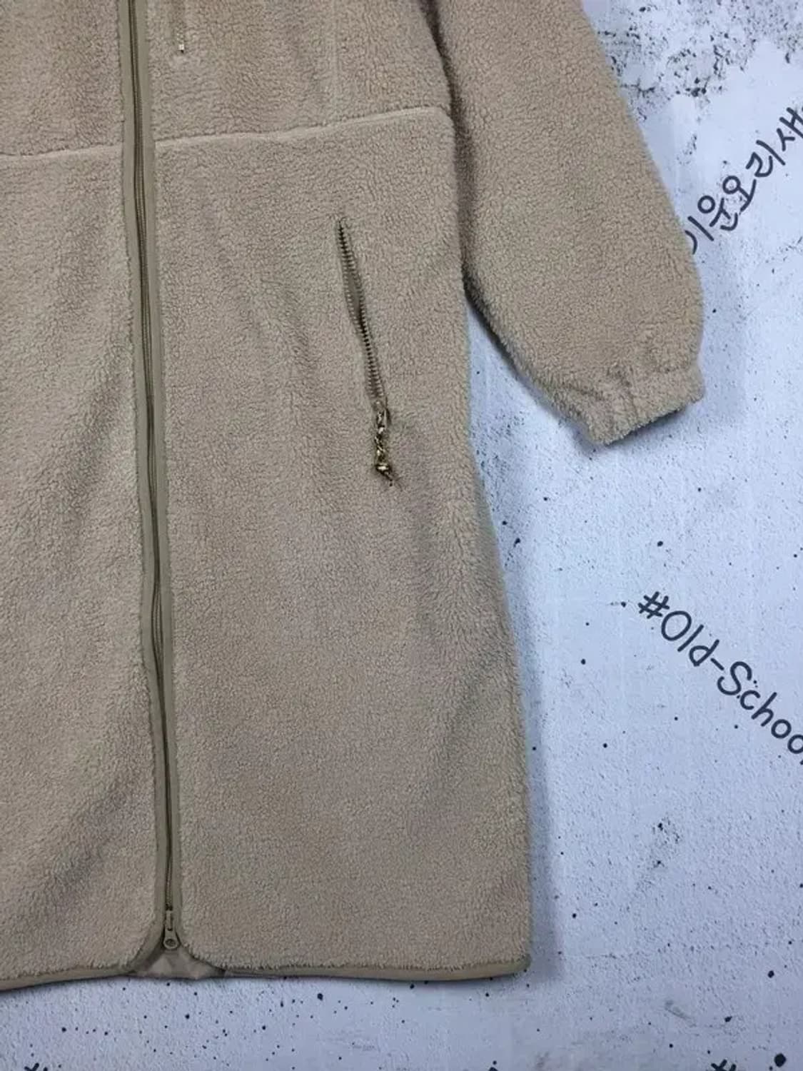 노스페이스 여성 후드 롱 플리스 코트 베이지 XS/85 3400192 상품이미지7