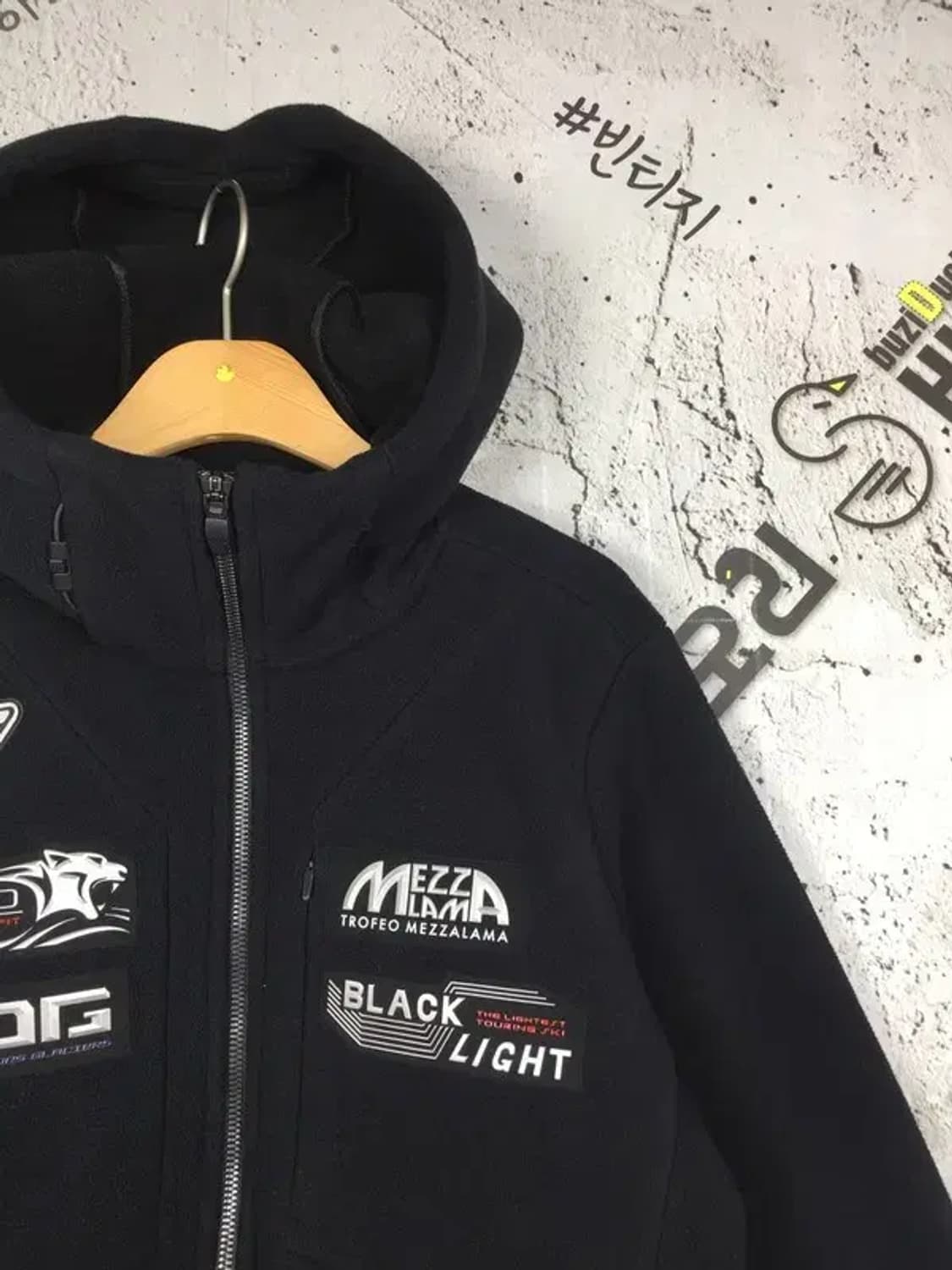 다이나핏 여성 기모 레전더리 플리스 자켓 블랙 XS(85) 3400189 상품이미지4