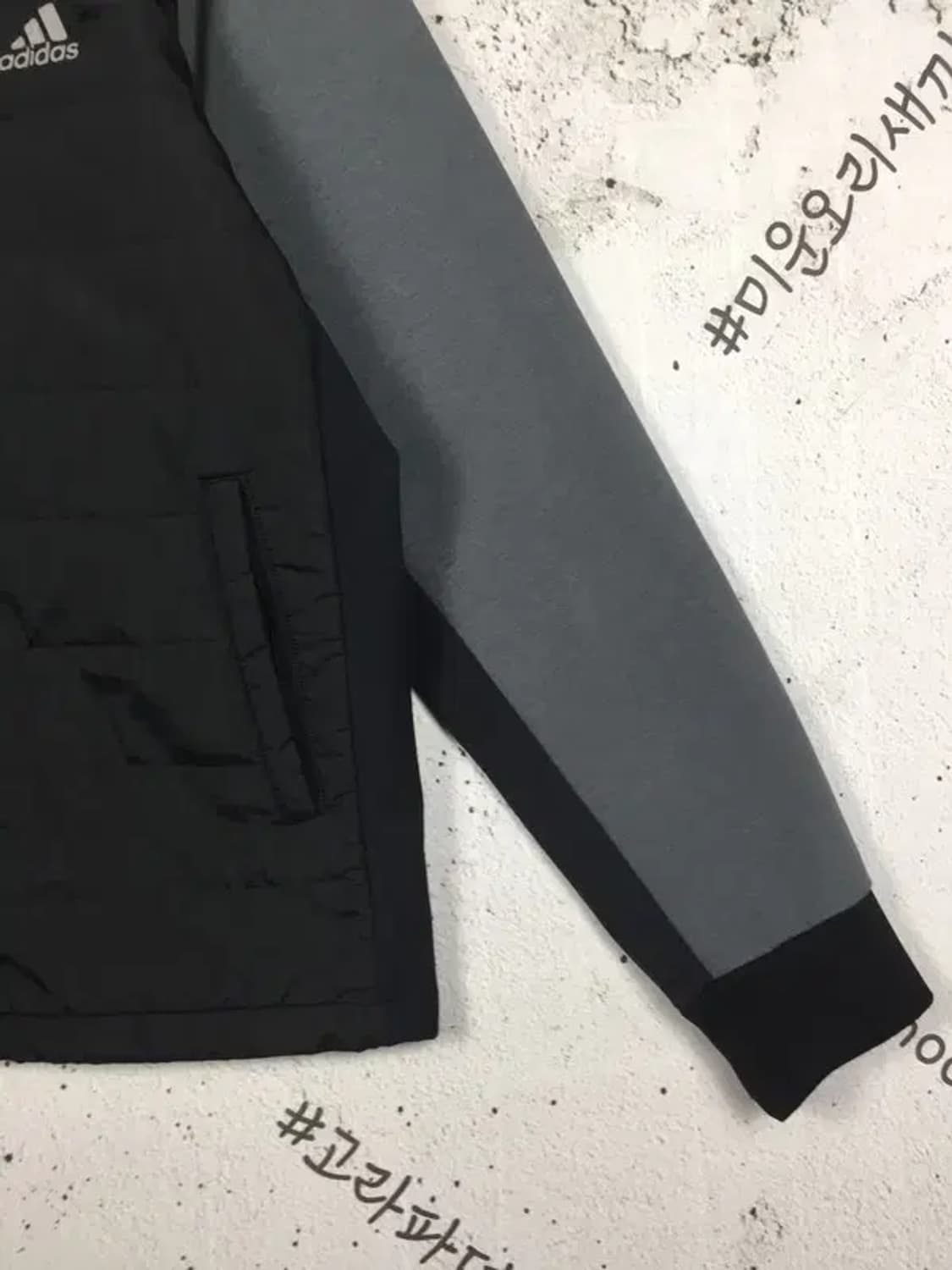 아디다스 하이브리드 패디드 후드 자켓 블랙 100 3400187 상품이미지6