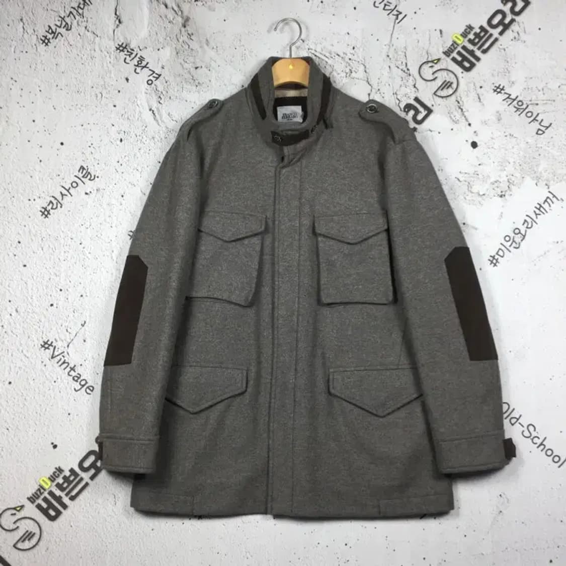 프랑코 페라로 모직 하프 점퍼 자켓 그레이 105 3400193 상품이미지1