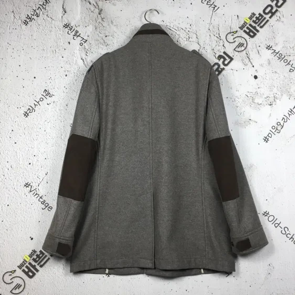 프랑코 페라로 모직 하프 점퍼 자켓 그레이 105 3400193 상품이미지2